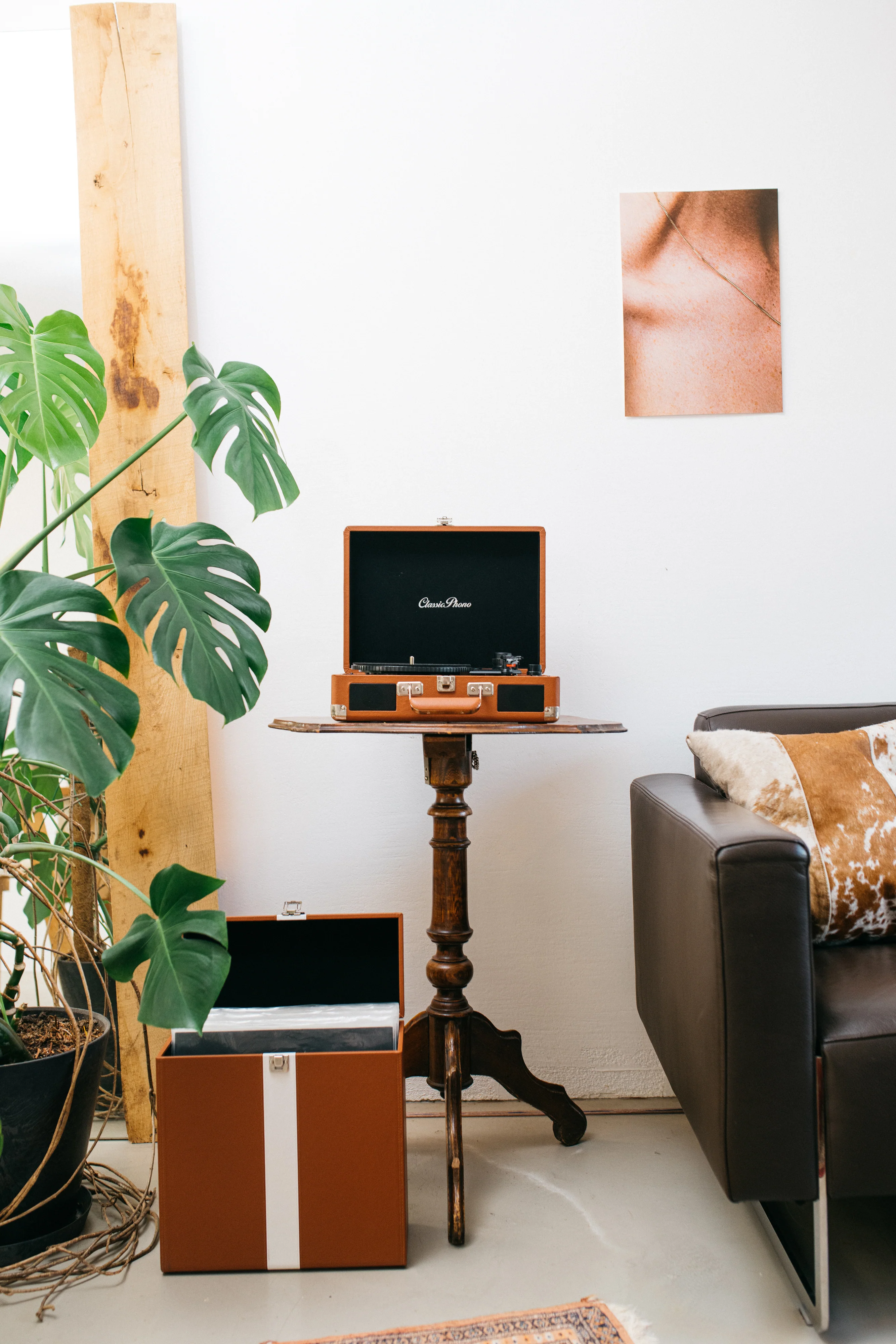 CLASSIC PHONO TT-10BN - Koffer Platenspeler met 2 ingebouwde speakers - Bruin - Image 9