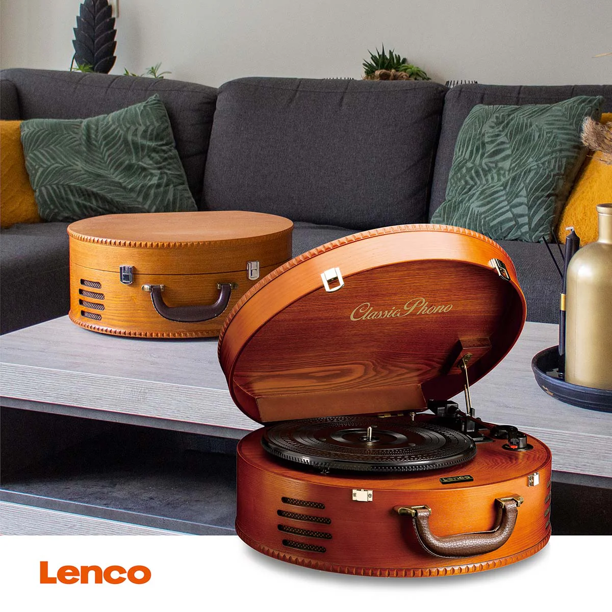 CLASSIC PHONO TT-34 - Platenspeler met 2 ingebouwde speakers - Bruin - Image 10