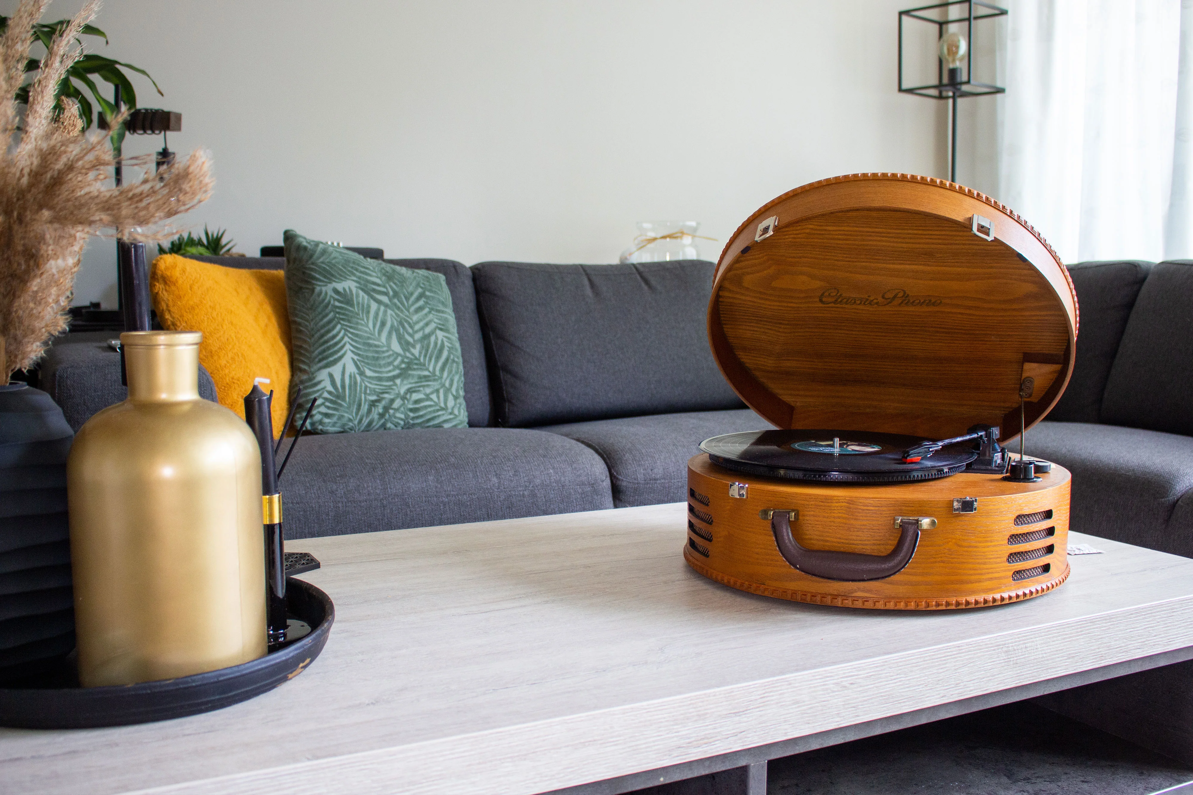 CLASSIC PHONO TT-34 - Platenspeler met 2 ingebouwde speakers - Bruin - Image 9