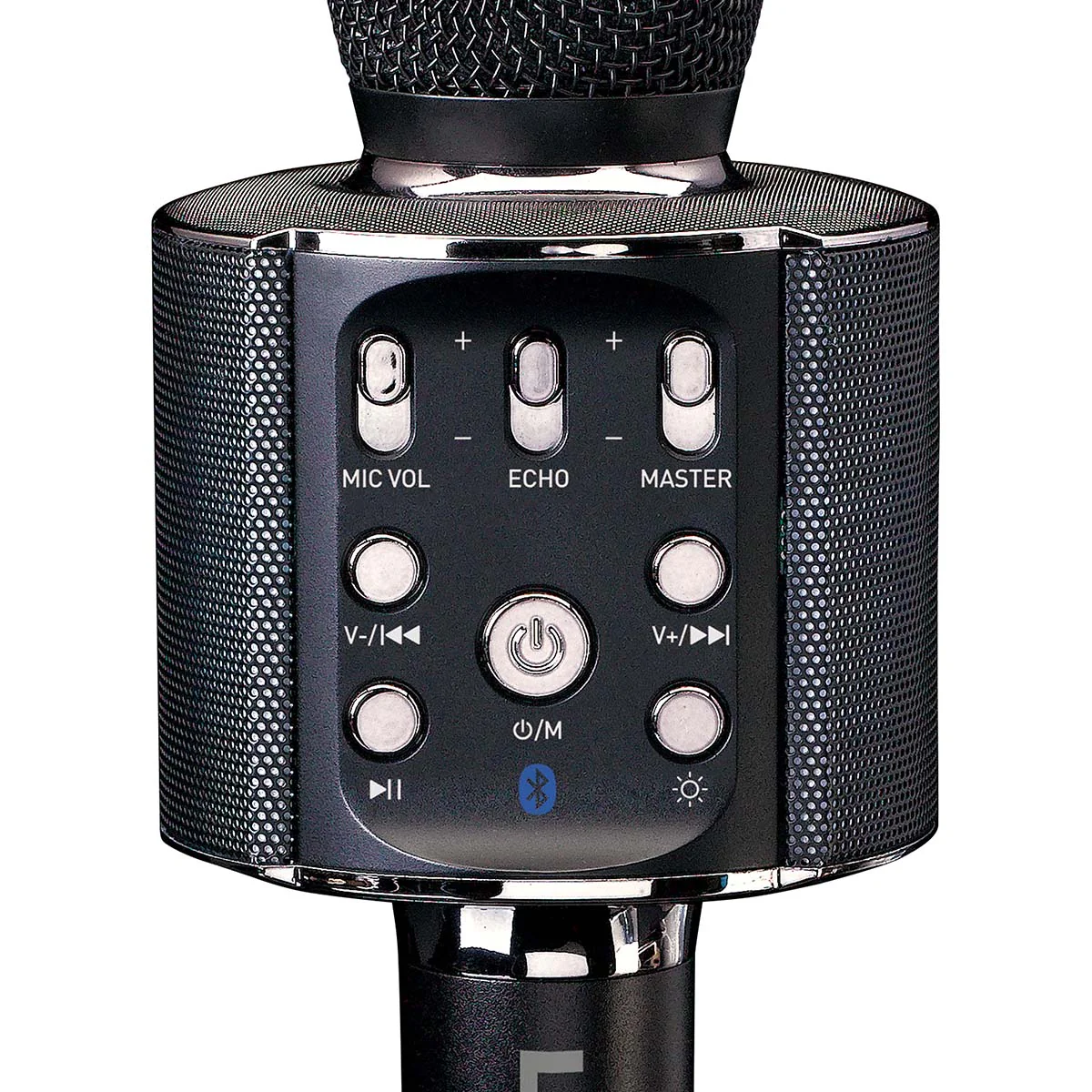 LENCO BMC-090BK - Bluetooth® Karaoke microfoon met speaker en verlichting - Zwart - Image 5
