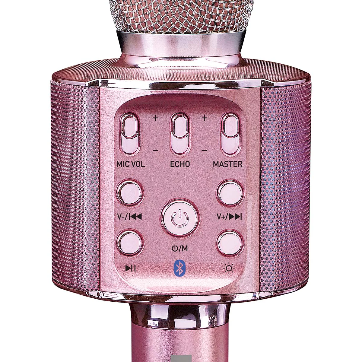 LENCO BMC-090PK - Karaoke Bluetooth® microfoon met speaker en verlichting - Roze - Image 5