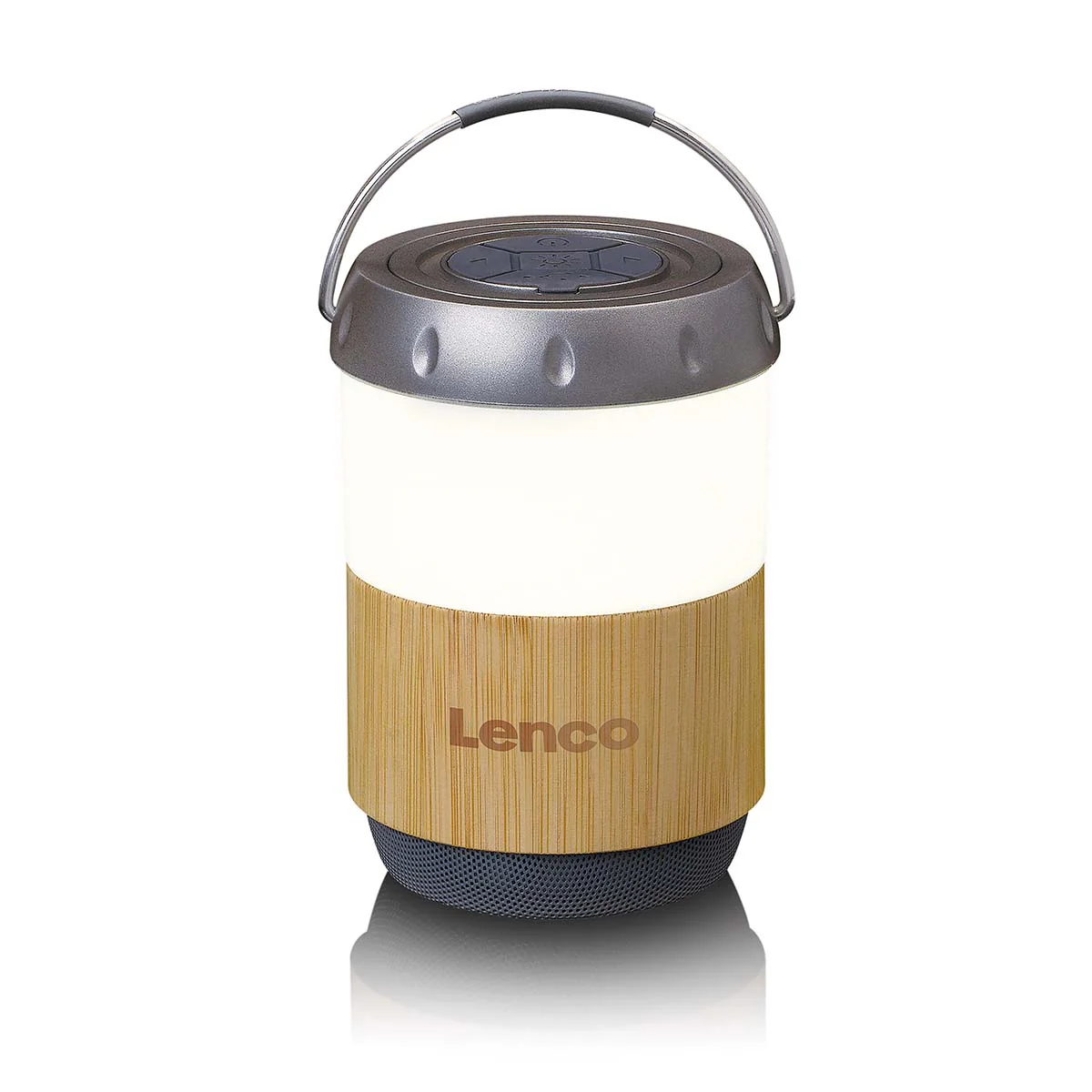 LENCO BTL-030BA - Lantaarn met ingebouwde Bluetooth® speaker - Bamboo - Image 3