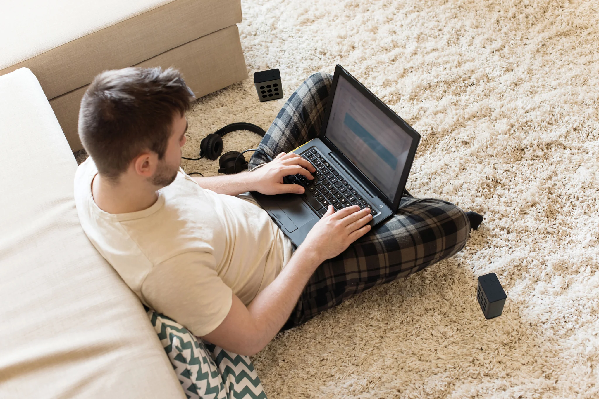 LENCO BTP-200BK - Bluetooth® Stereo Speaker set met 8 uur speeltijd met accessoires - Grijs - Image 5