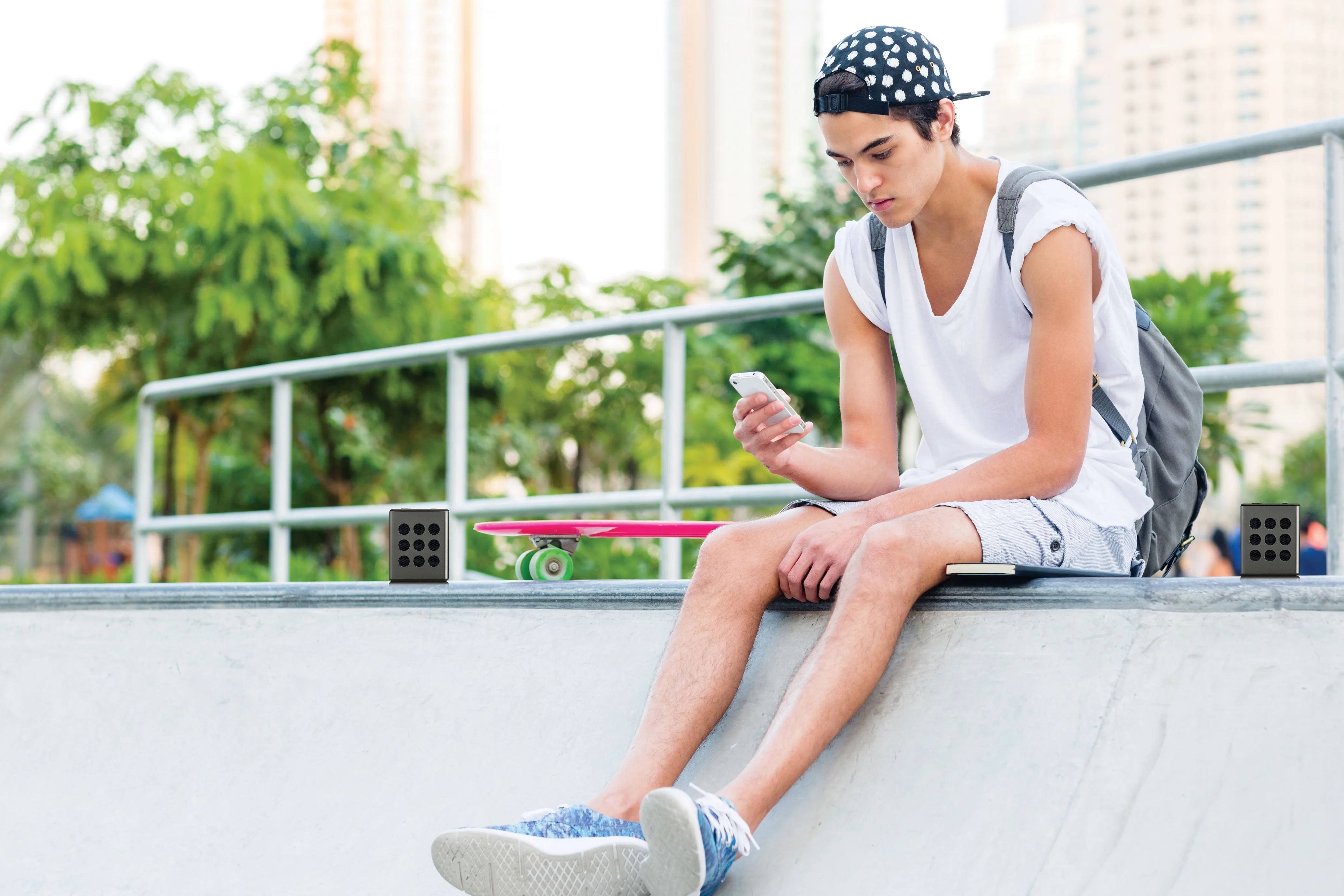 LENCO BTP-200BK - Bluetooth® Stereo Speaker set met 8 uur speeltijd met accessoires - Grijs - Image 6