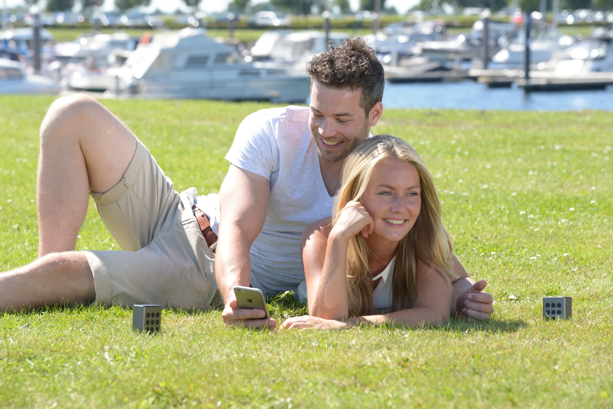 LENCO BTP-200BK - Bluetooth® Stereo Speaker set met 8 uur speeltijd met accessoires - Grijs - Image 9