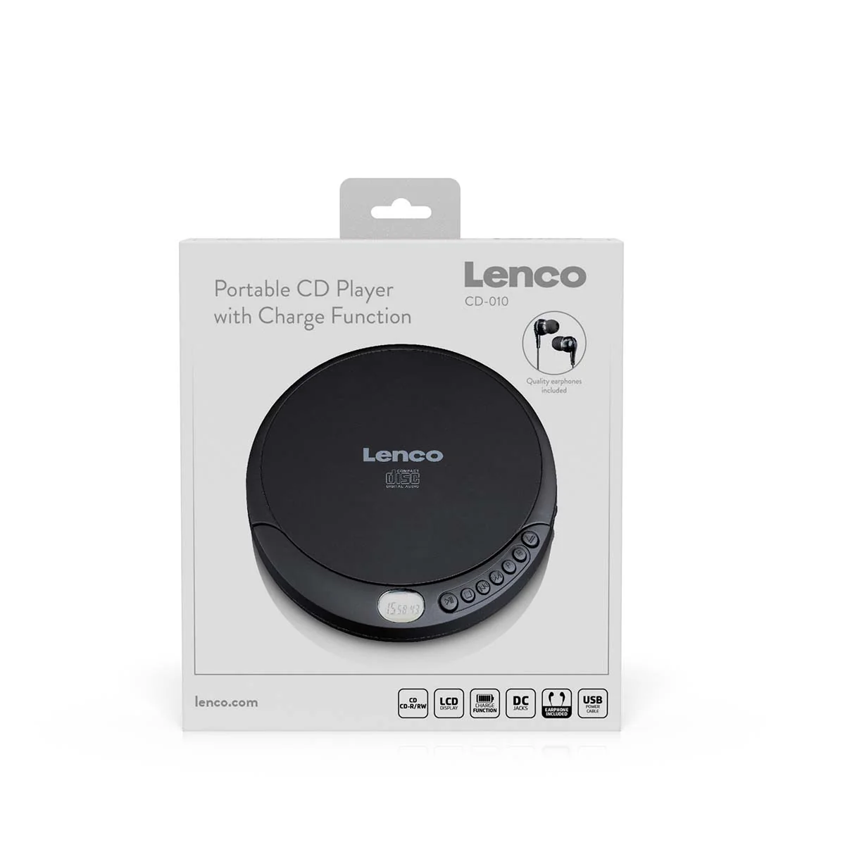 LENCO CD-010 - Portable CD speler met oplaadfunctie - Zwart - Image 12