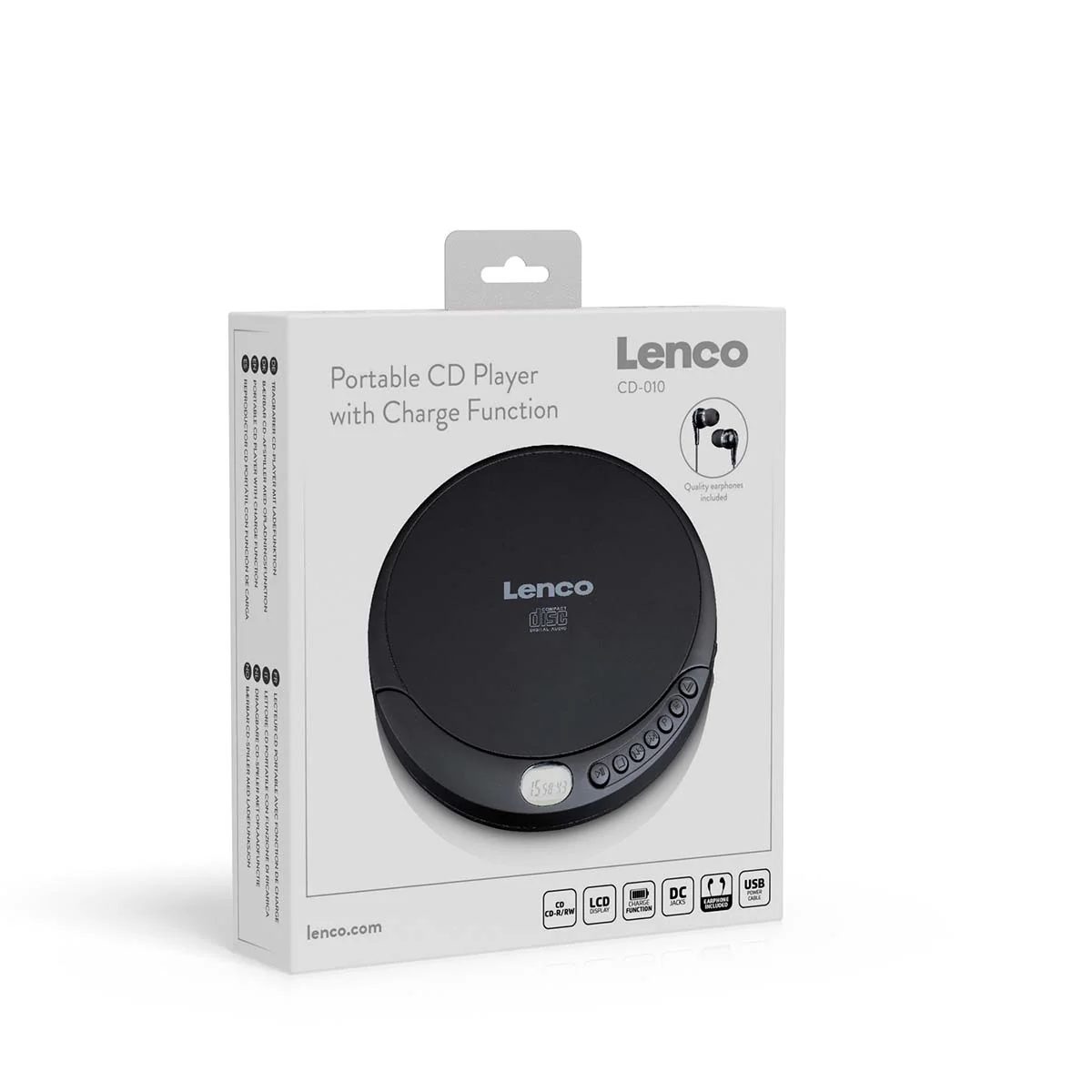 LENCO CD-010 - Portable CD speler met oplaadfunctie - Zwart - Image 14