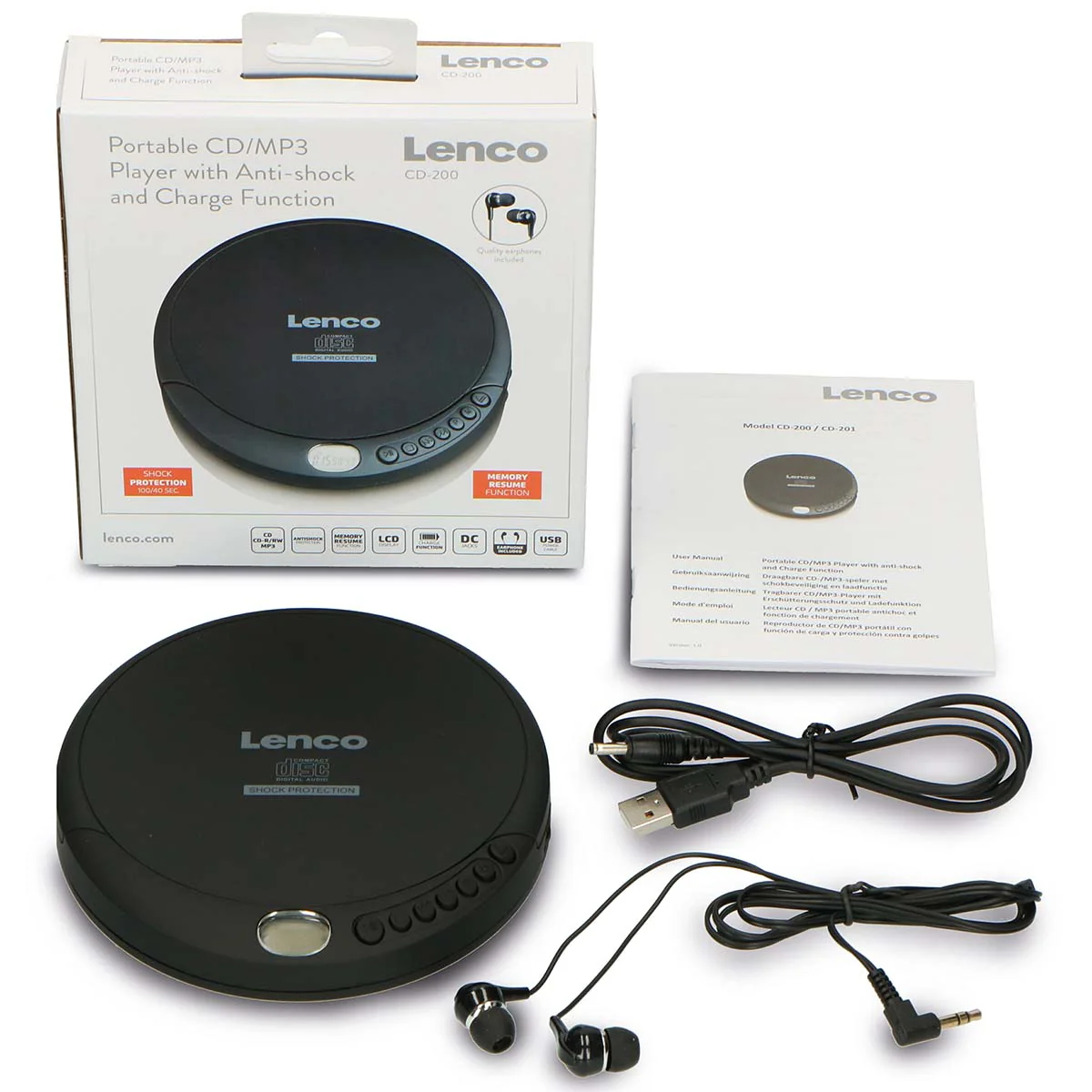 LENCO CD-200 - Portable CD-speler met anti-shock - Zwart - Image 14
