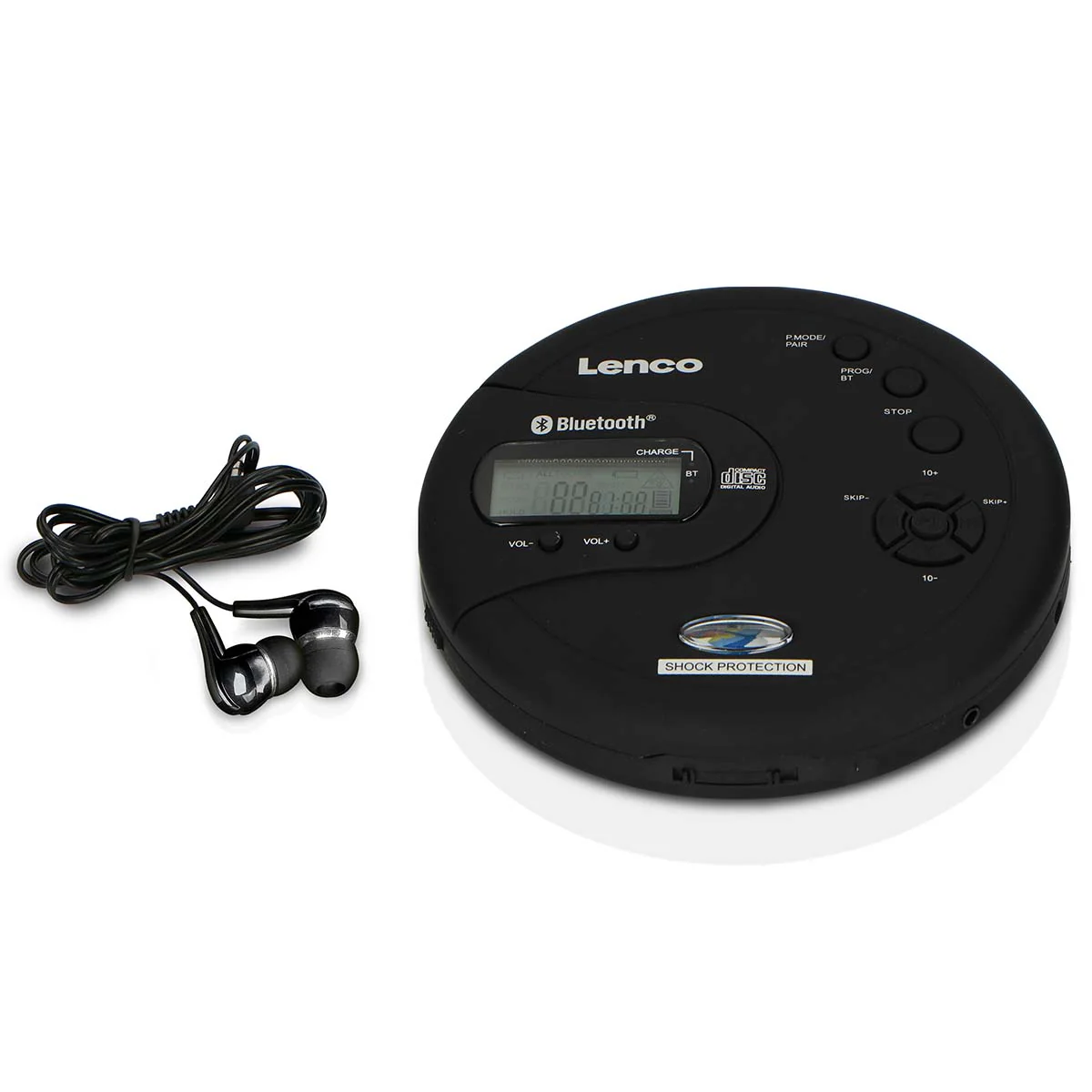 LENCO CD-300BK - Draagbare Bluetooth® CD-MP3 speler met anti-shock - Zwart - Image 14