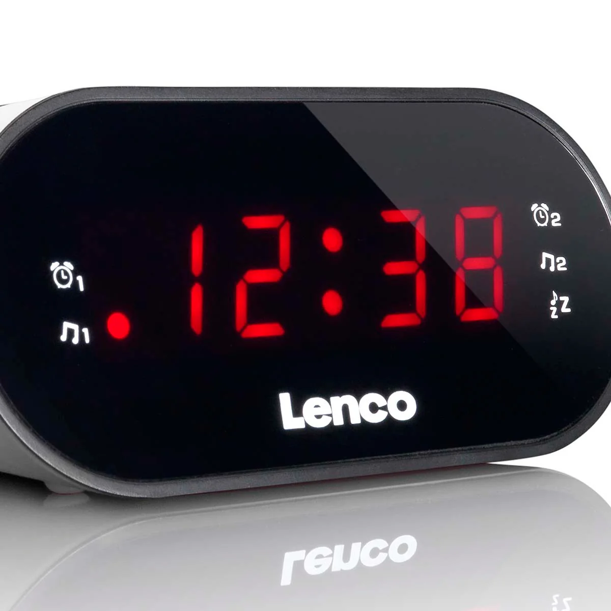 LENCO CR-07 White - FM Wekkerradio met slaaptimer en dubbele alarm functie - Wit - Image 4