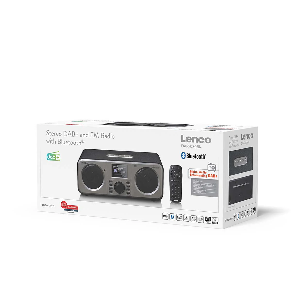 LENCO DAR-030BK - Stereo DAB+ FM Radio met Bluetooth® - Zwart - Image 10