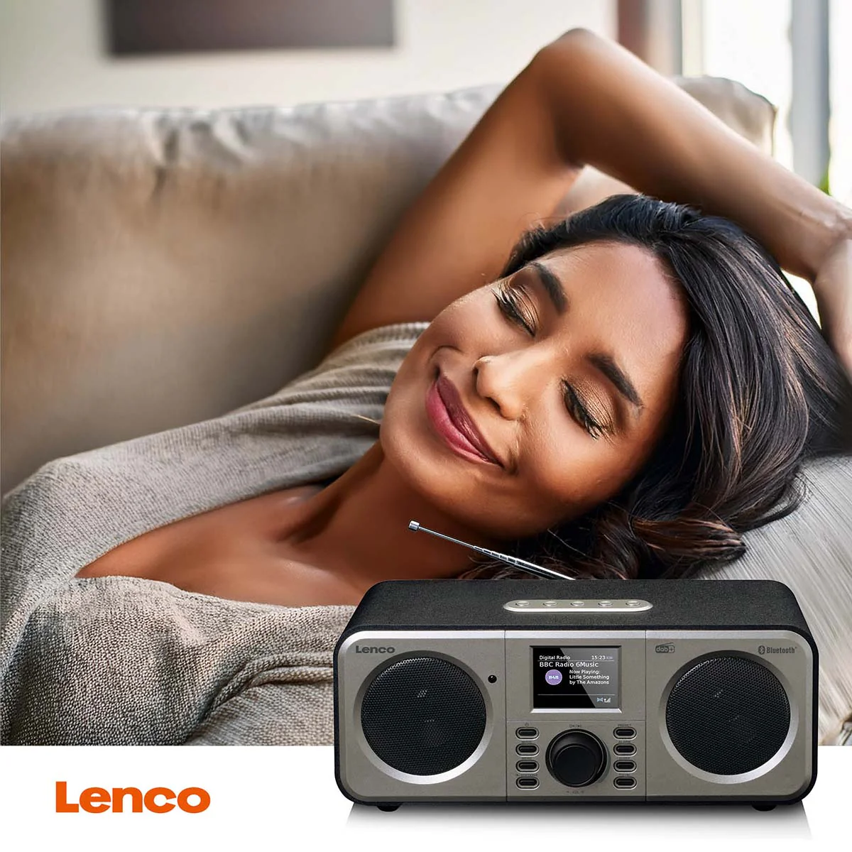 LENCO DAR-030BK - Stereo DAB+ FM Radio met Bluetooth® - Zwart - Image 9
