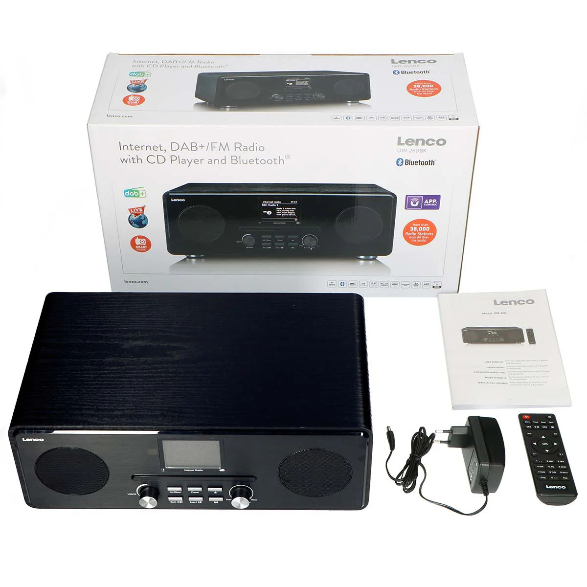 LENCO DIR-260BK - Internet / DAB+ FM Radio met CD-speler en Bluetooth®, zwart - Image 14