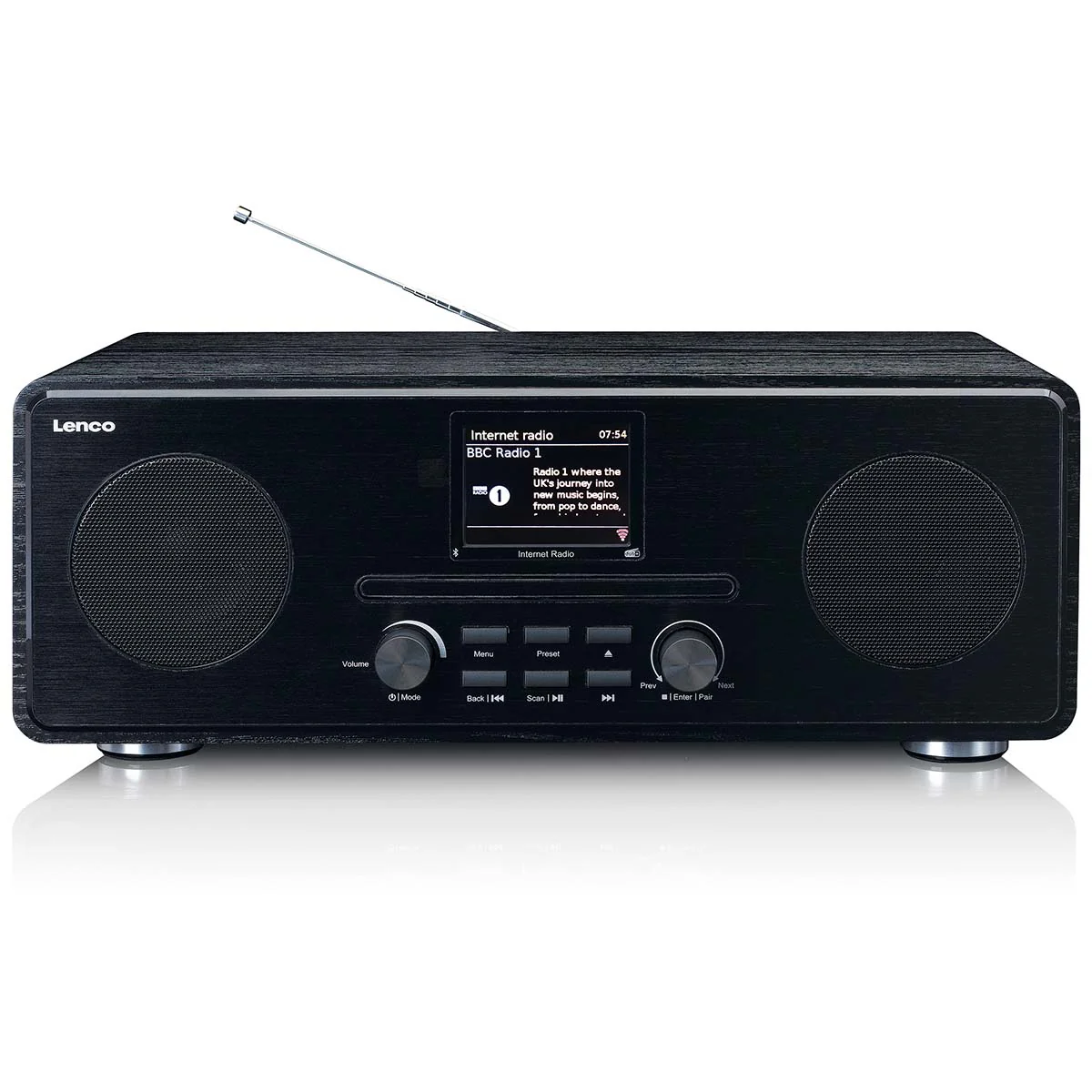 LENCO DIR-260BK - Internet / DAB+ FM Radio met CD-speler en Bluetooth®, zwart - Image 3