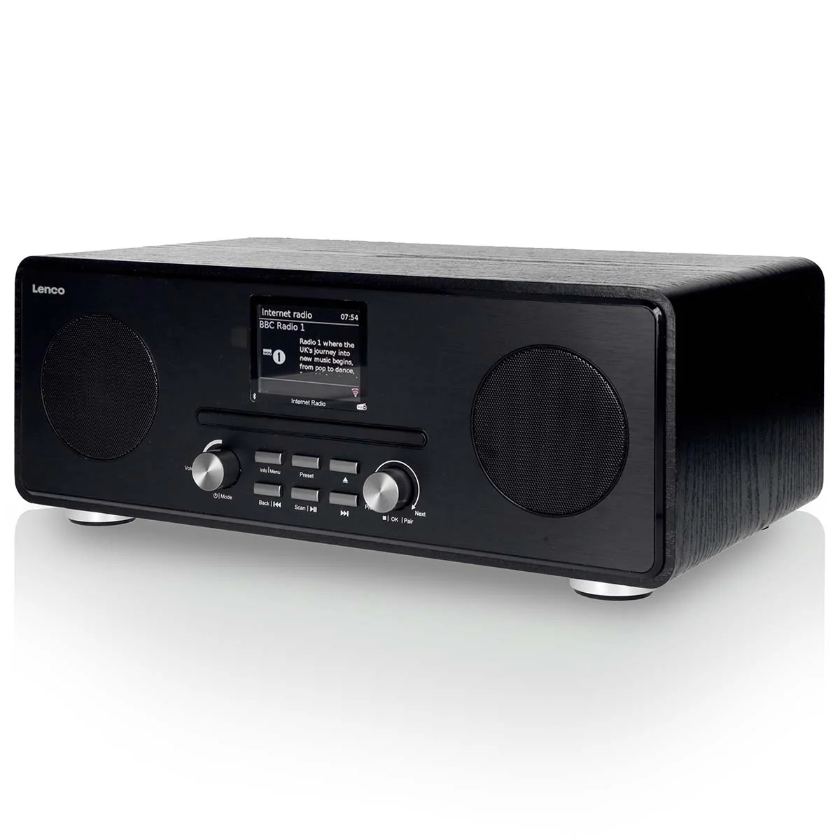 LENCO DIR-260BK - Internet / DAB+ FM Radio met CD-speler en Bluetooth®, zwart - Image 5