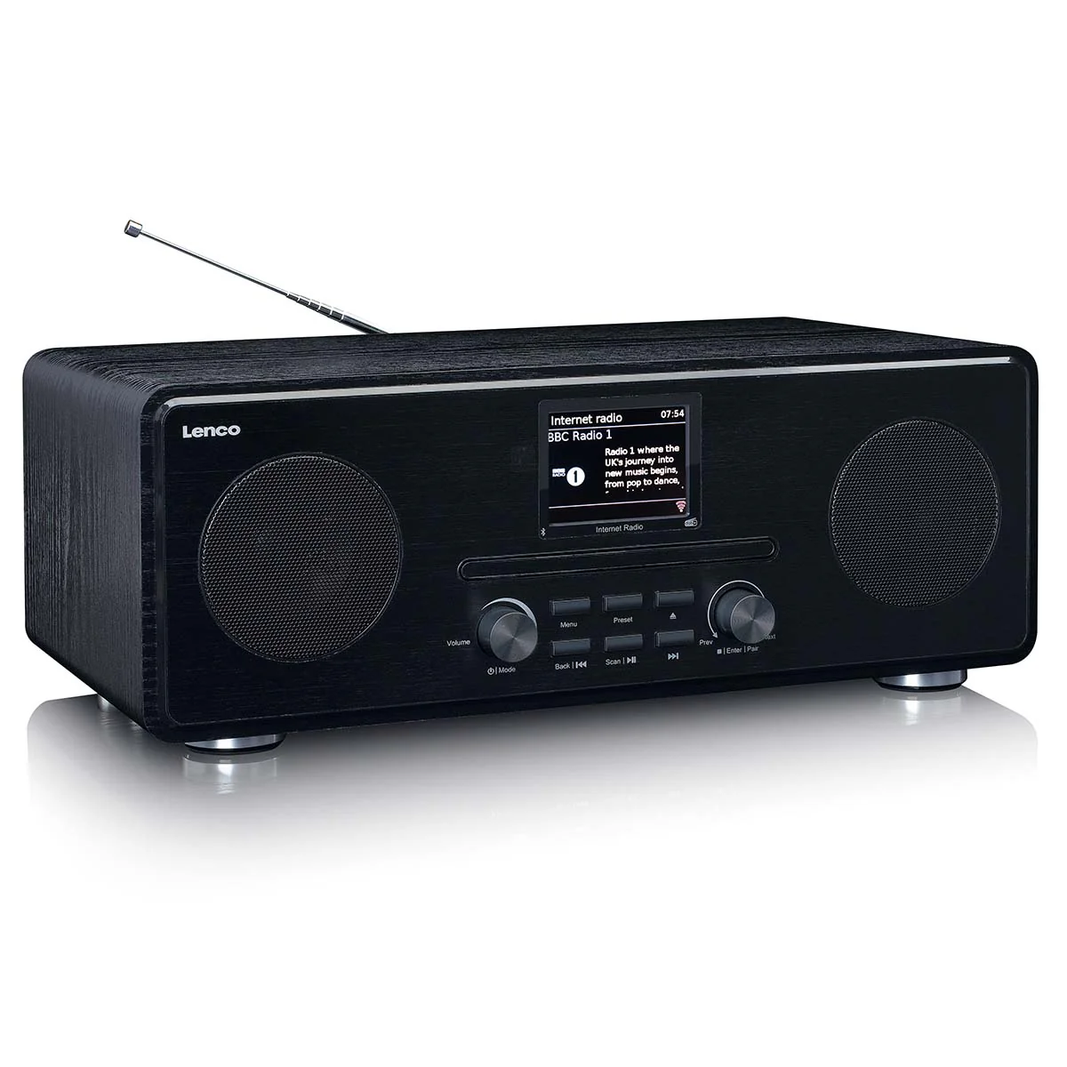 LENCO DIR-260BK - Internet / DAB+ FM Radio met CD-speler en Bluetooth®, zwart - Image 7