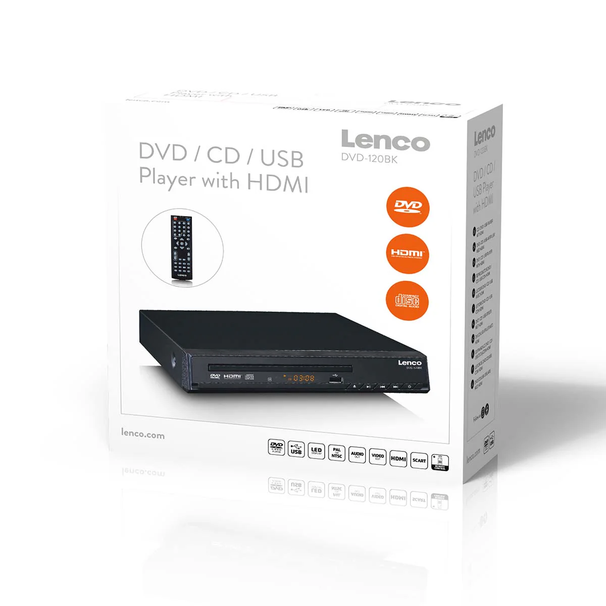 LENCO DVD-120BK - DVD-speler met HDMI en Afstandsbediening - Image 9