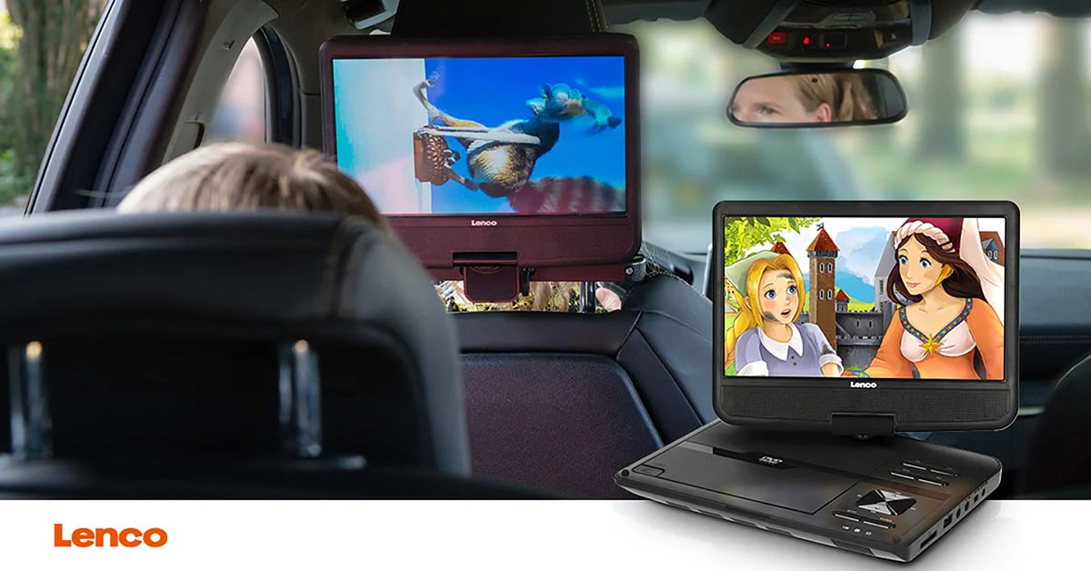 LENCO DVP-1010BK - Portable 10" DVD-speler met USB-hoofdtelefoon-ophangbeugel - Image 20