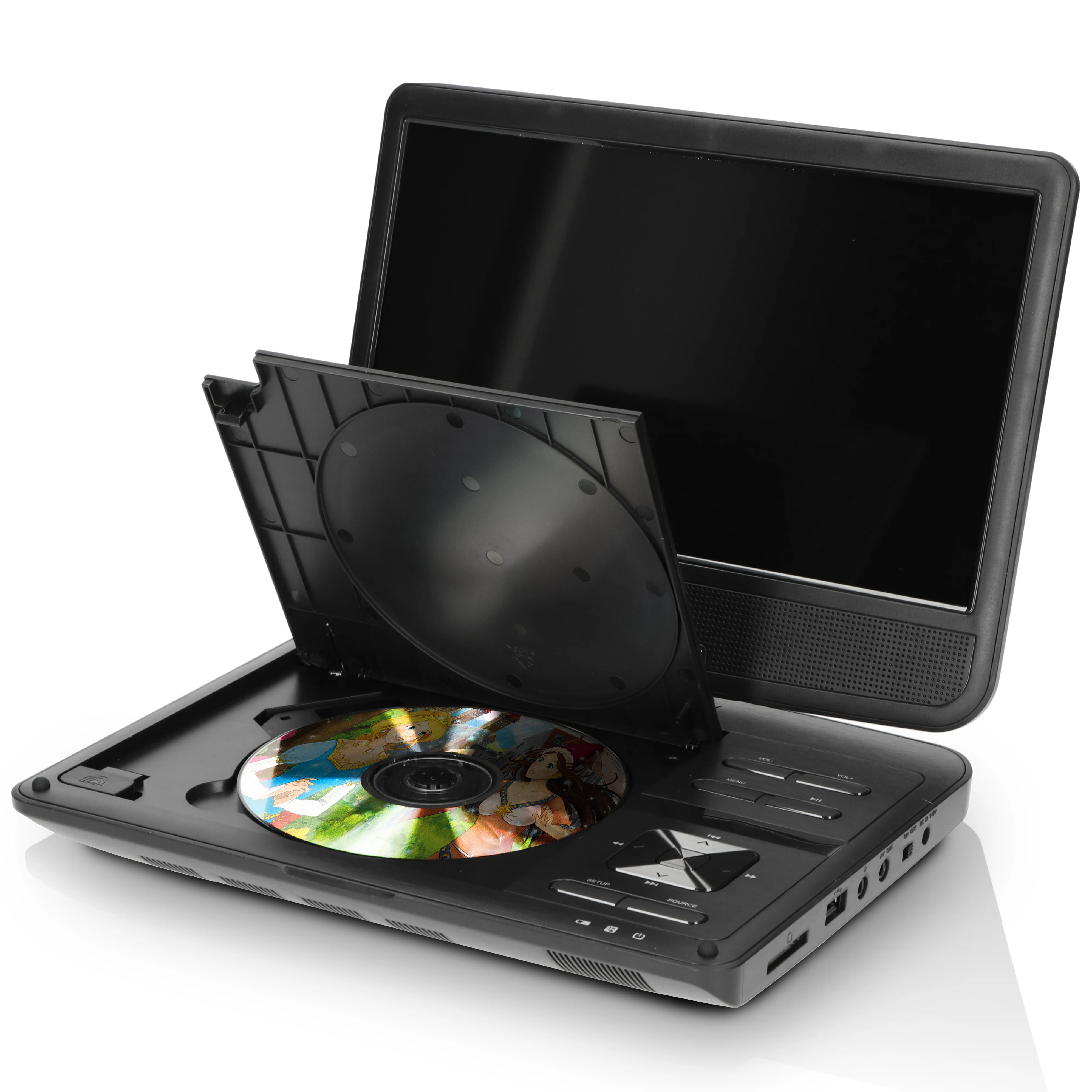 LENCO DVP-1010BK - Portable 10" DVD-speler met USB-hoofdtelefoon-ophangbeugel - Image 5