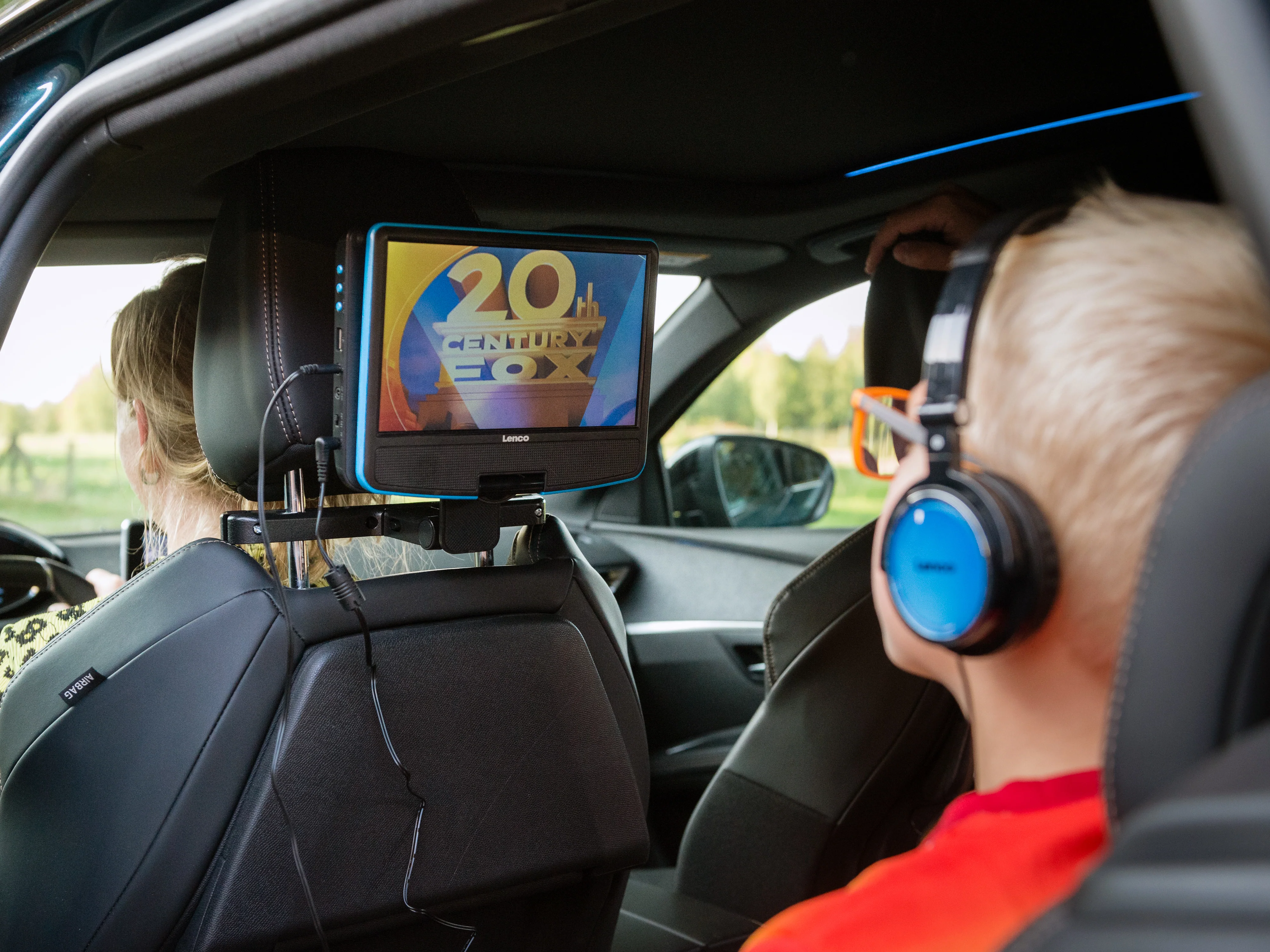 LENCO DVP-910BU - Portable 9" DVD-speler met USB-hoofdtelefoon en ophangbeugel - Blauw/zwart - Image 19