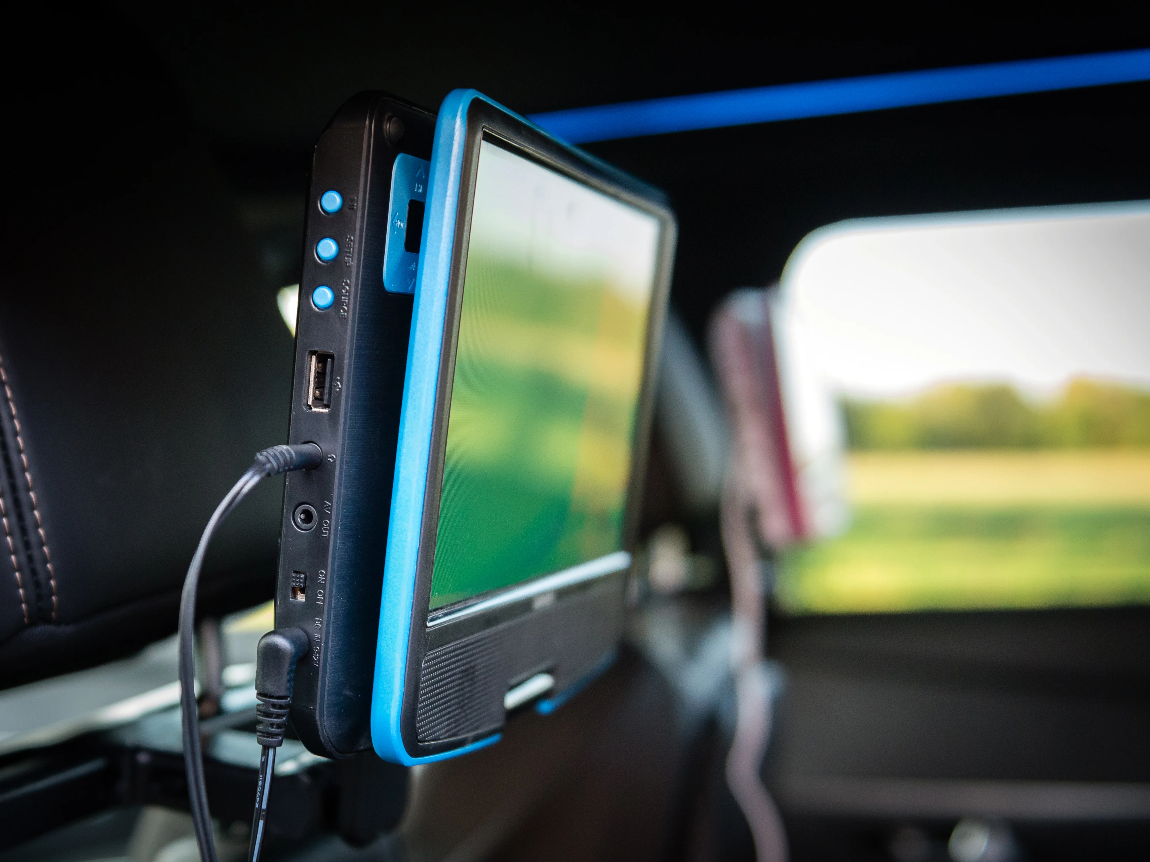 LENCO DVP-910BU - Portable 9" DVD-speler met USB-hoofdtelefoon en ophangbeugel - Blauw/zwart - Image 21