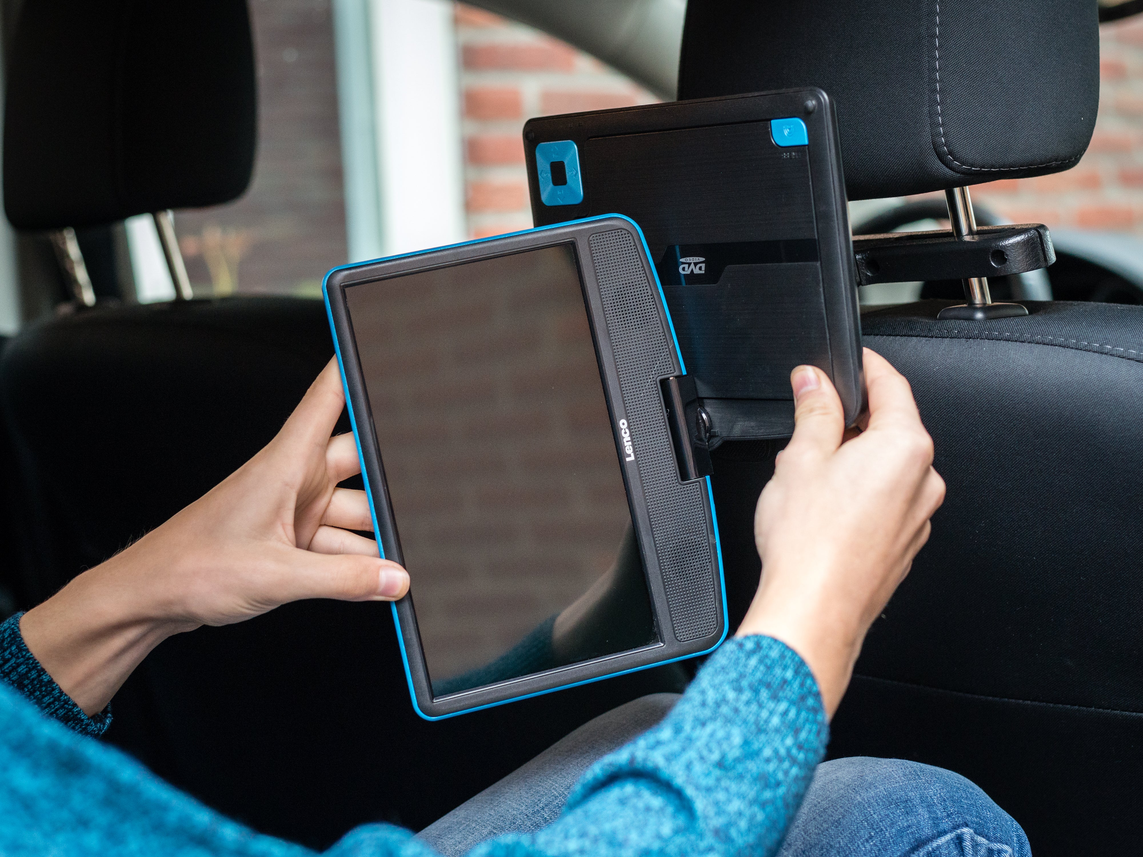 LENCO DVP-910BU - Portable 9" DVD-speler met USB-hoofdtelefoon en ophangbeugel - Blauw/zwart - Image 24