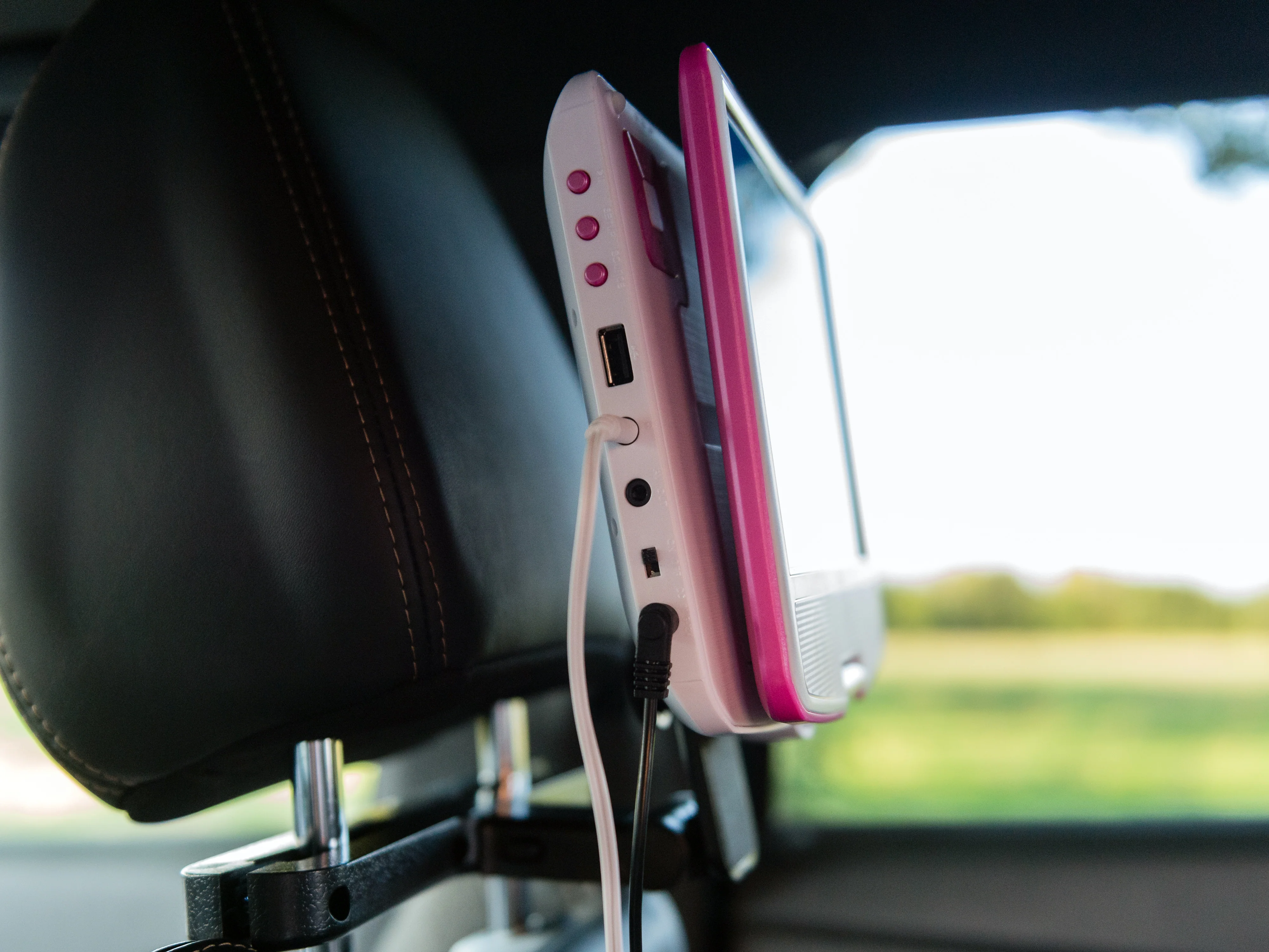 LENCO DVP-910PK - Portable 9" DVD-speler met USB-hoofdtelefoon-ophangbeugel - Roze/wit - Image 21