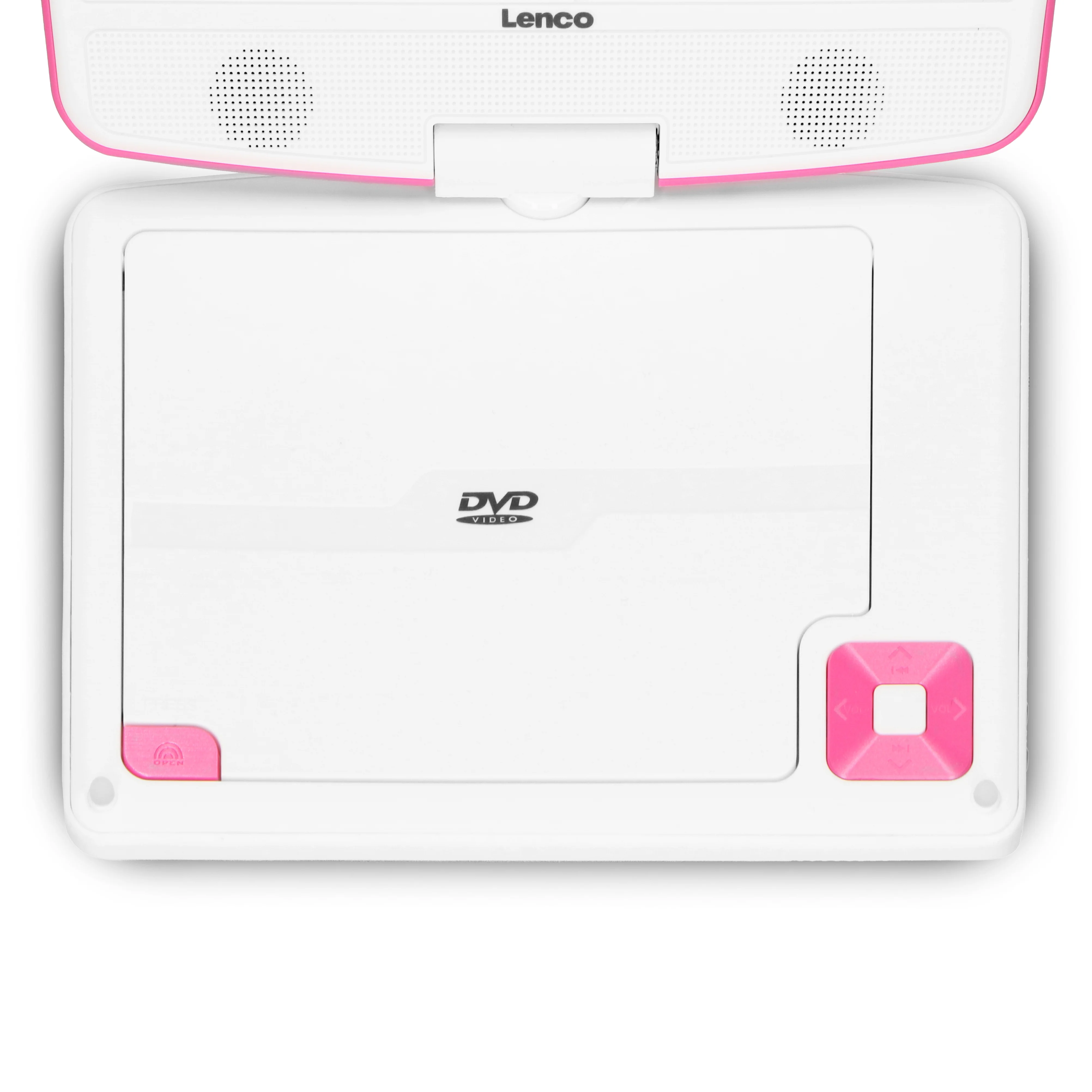 LENCO DVP-910PK - Portable 9" DVD-speler met USB-hoofdtelefoon-ophangbeugel - Roze/wit - Image 3