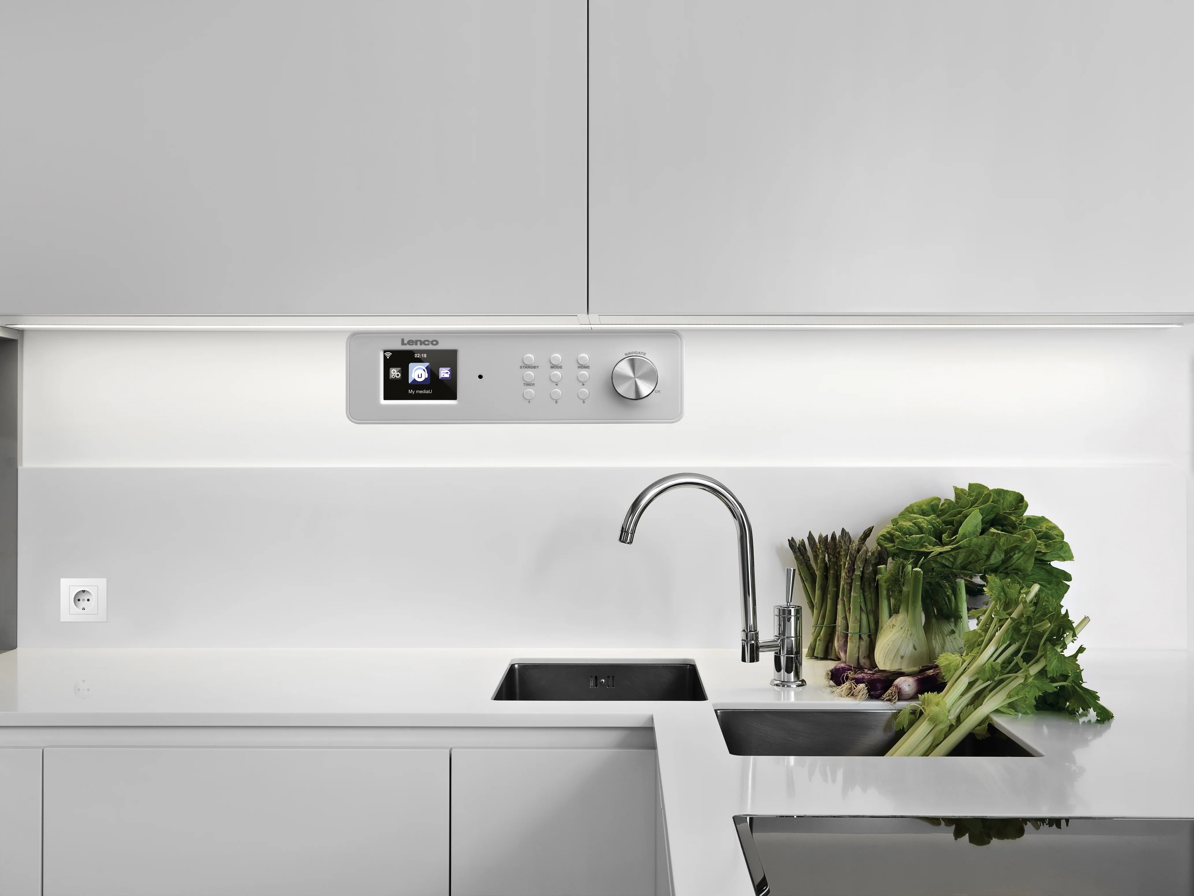 LENCO KCR-14 - Keuken internetradio met FM - Wit - Image 8