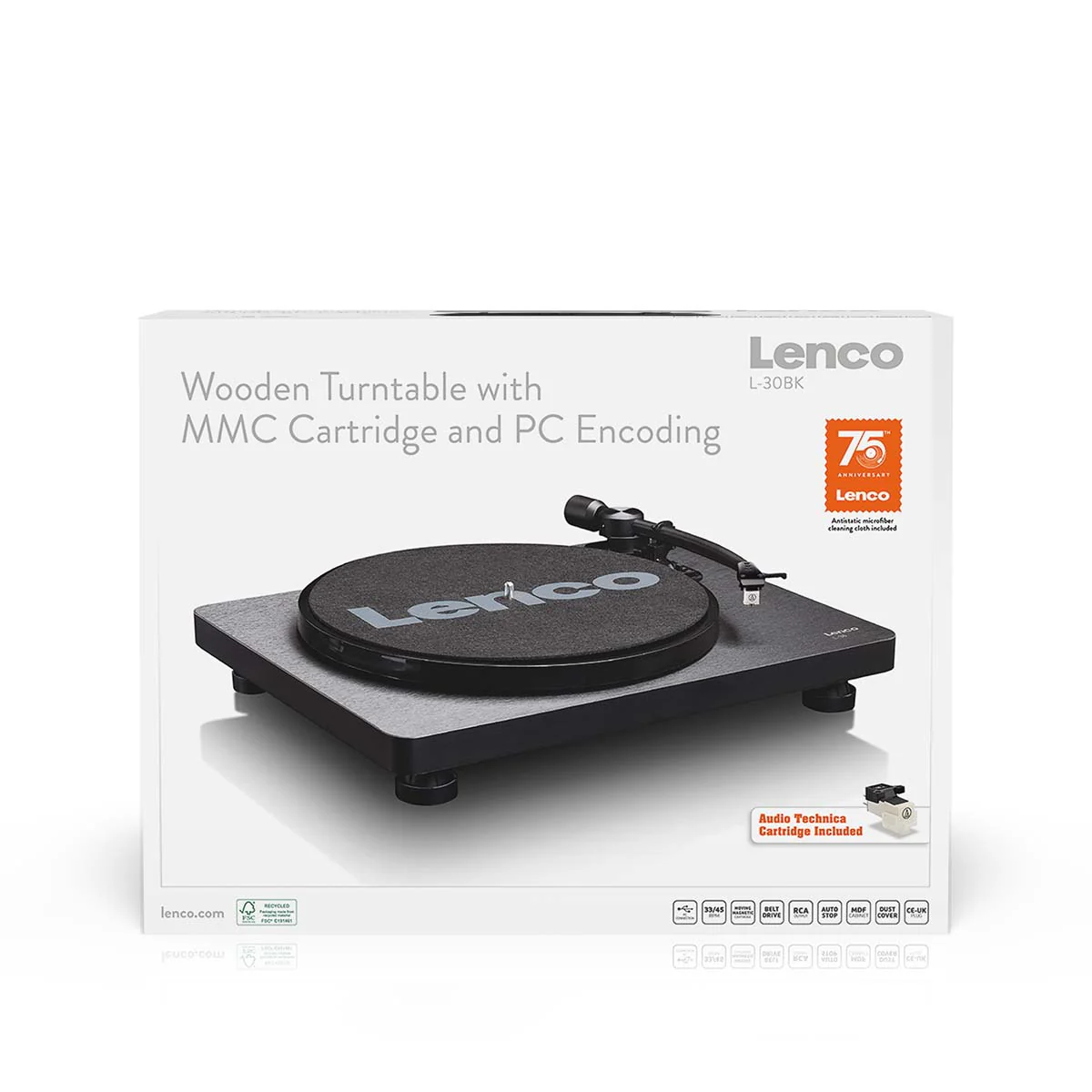 LENCO L-30BK - Platenspeler met USB/PC encoding - Zwart - Image 15