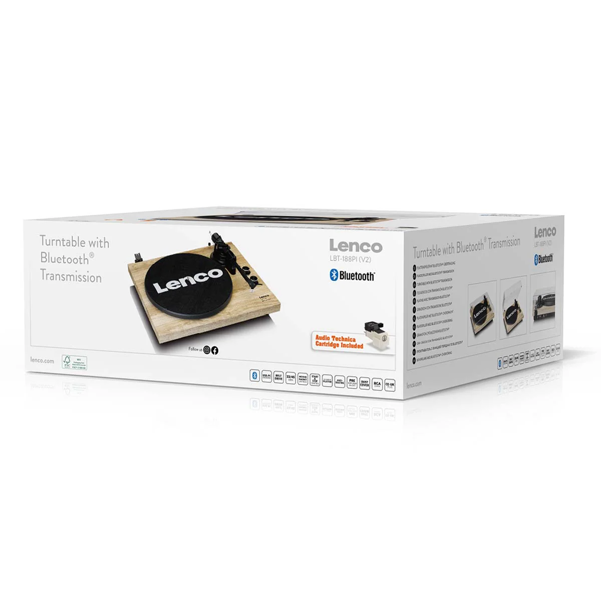 LENCO LBT-188PI - Platenspeler met Bluetooth® transmissie, hout - Image 15