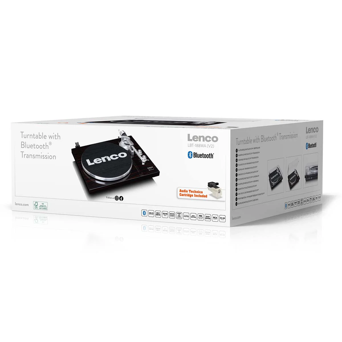 LENCO LBT-188WA - Platenspeler met Bluetooth® transmissie, donkerbruin - Image 17