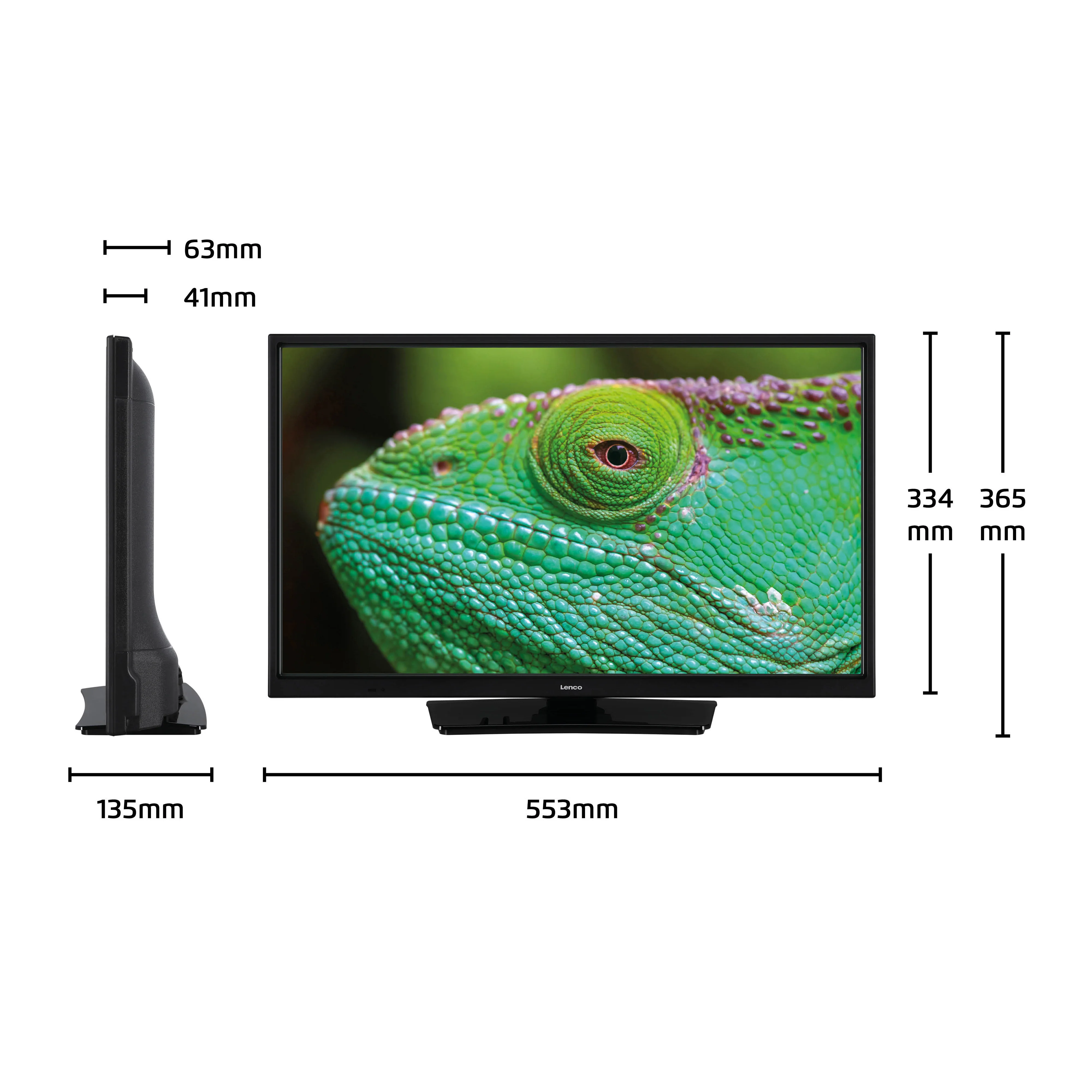 LENCO LED-2423BK - 24" LED televisie met 12V adapter, zwart - Image 13