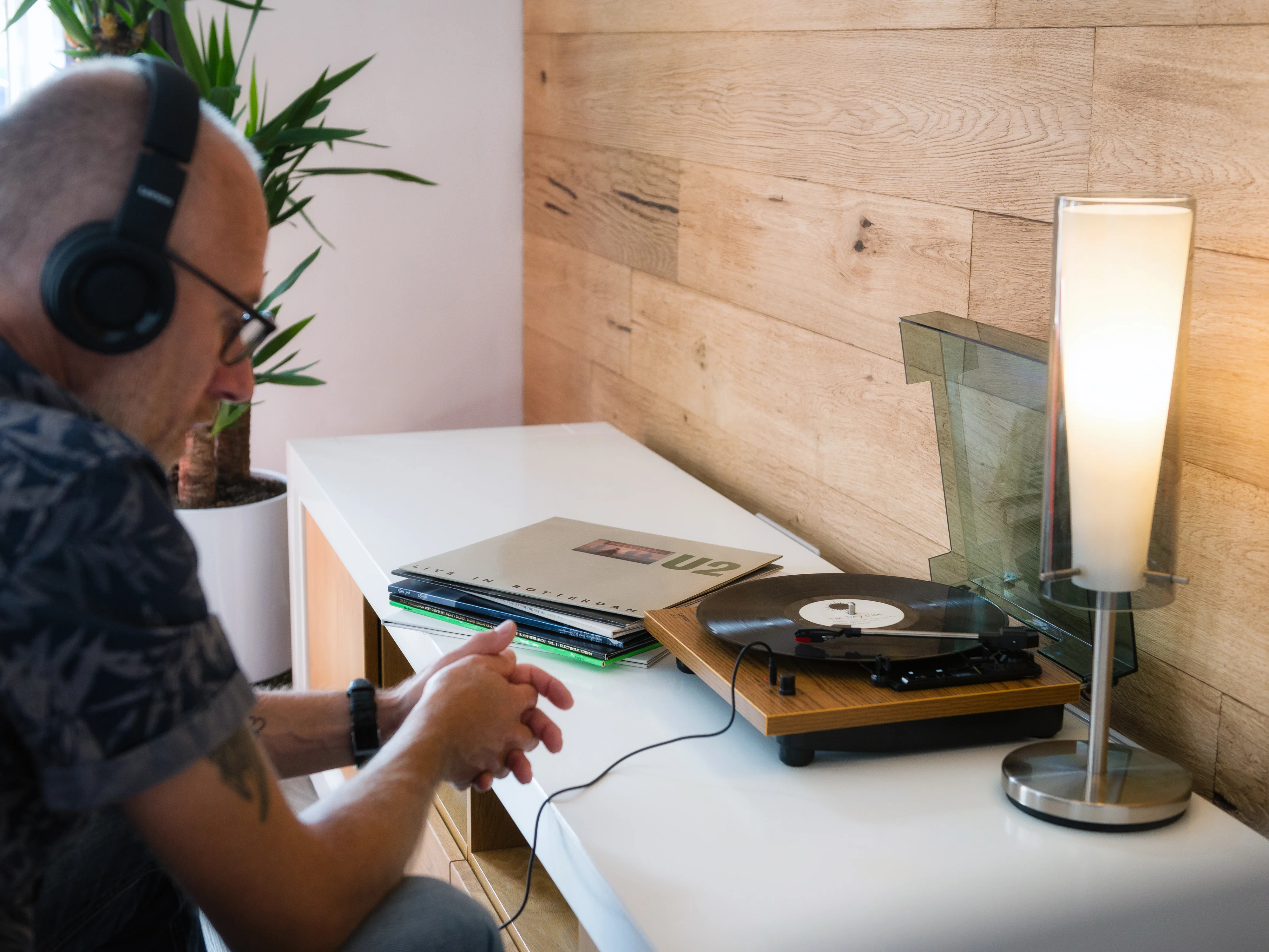 LENCO LS-10WD - Platenspeler met ingebouwde speakers - Hout - Image 17