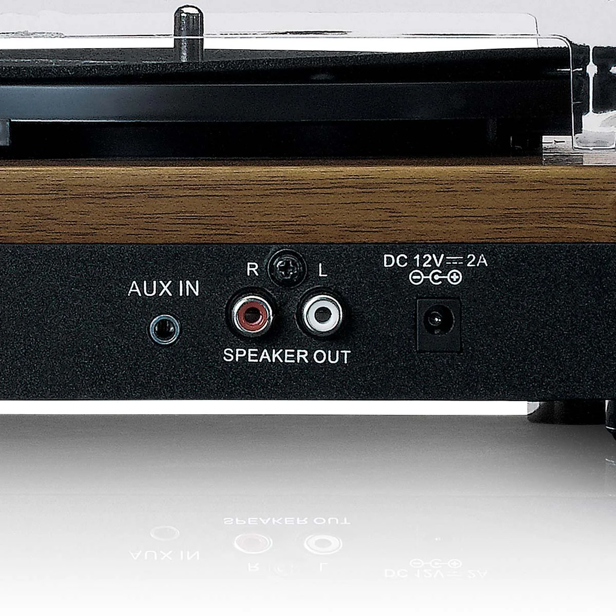 LENCO LS-100WD - Platenspeler met 2 externe speakers - Hout - Image 7