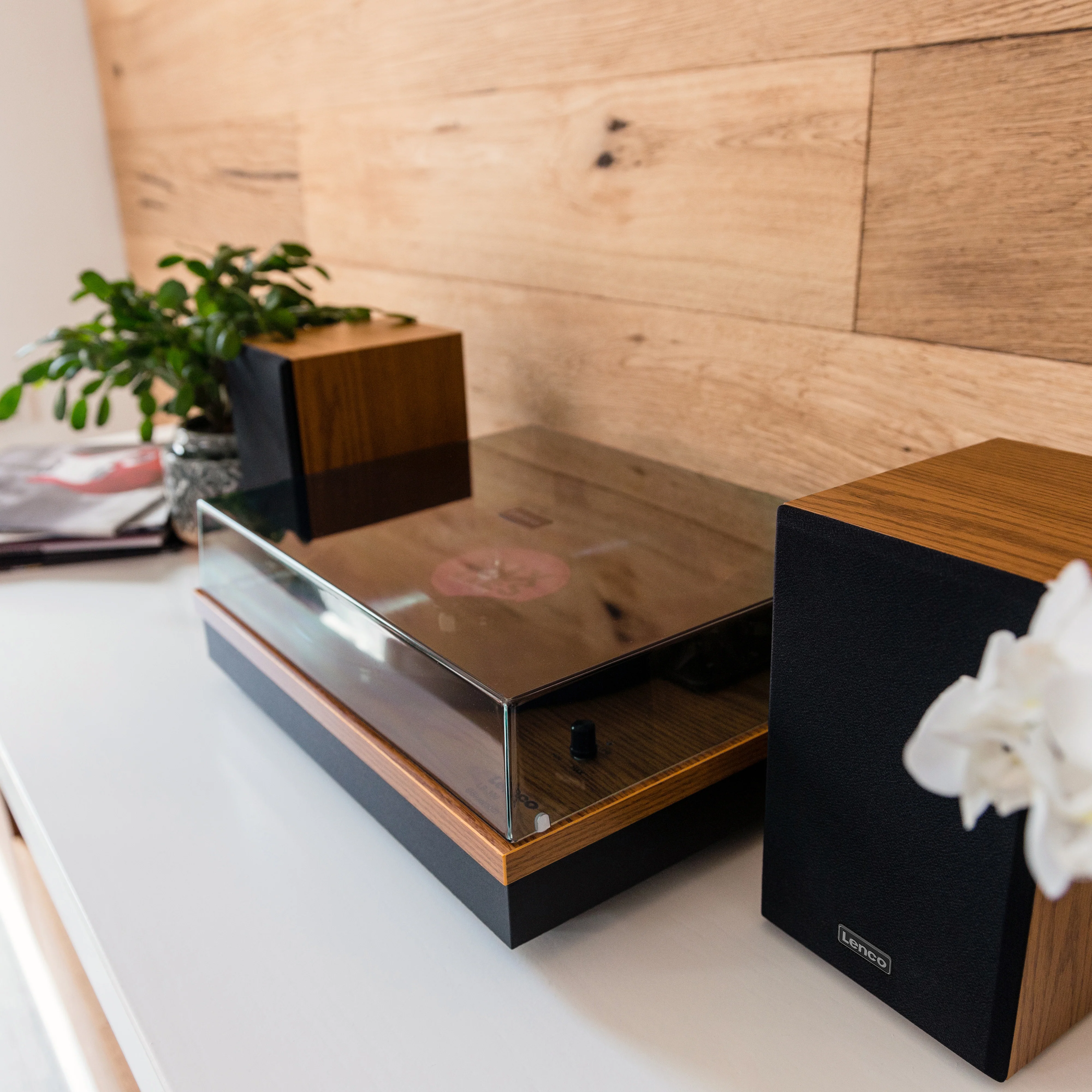 LENCO LS-300WD - Platenspeler met Bluetooth® en twee externe speakers, hout - Image 14