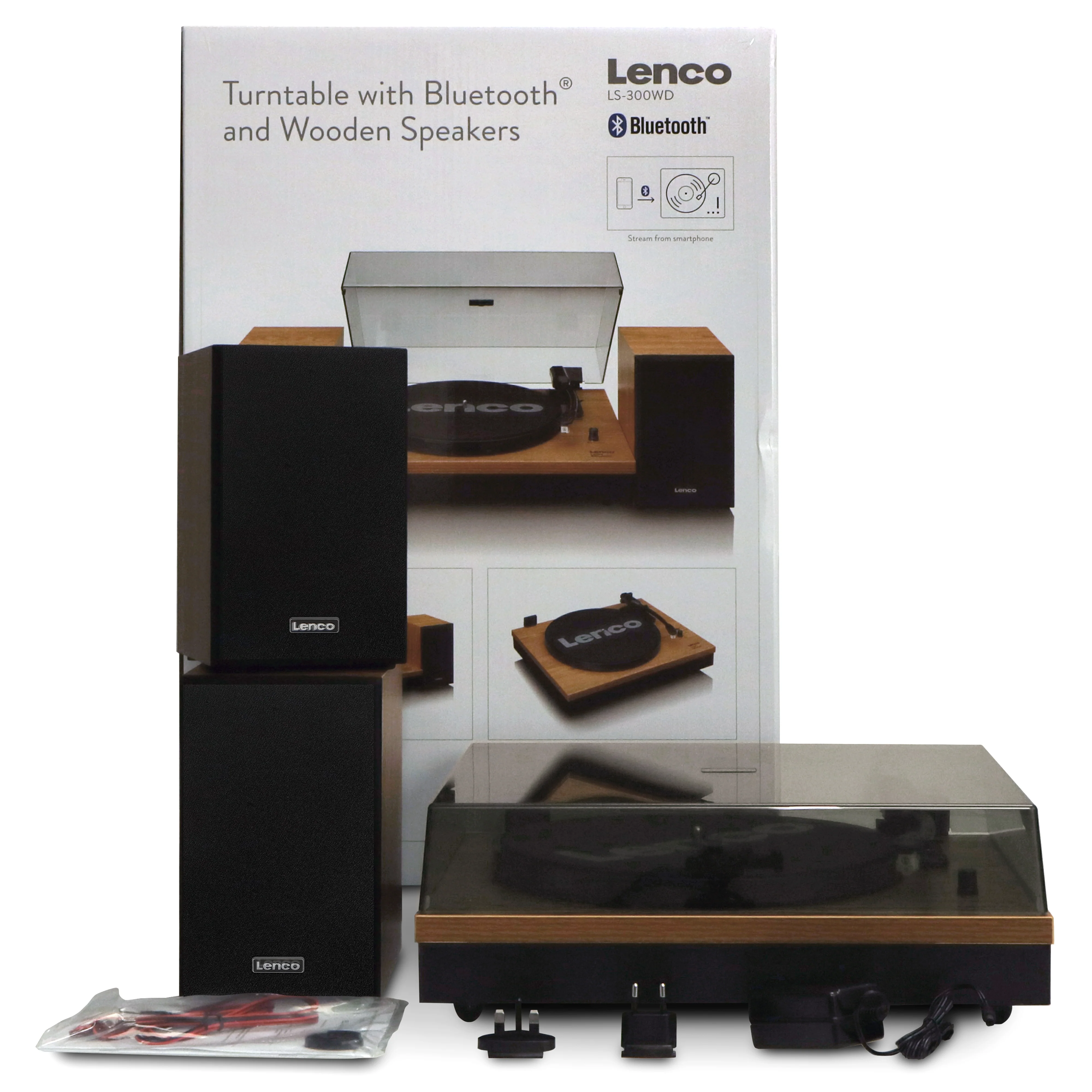 LENCO LS-300WD - Platenspeler met Bluetooth® en twee externe speakers, hout - Image 21
