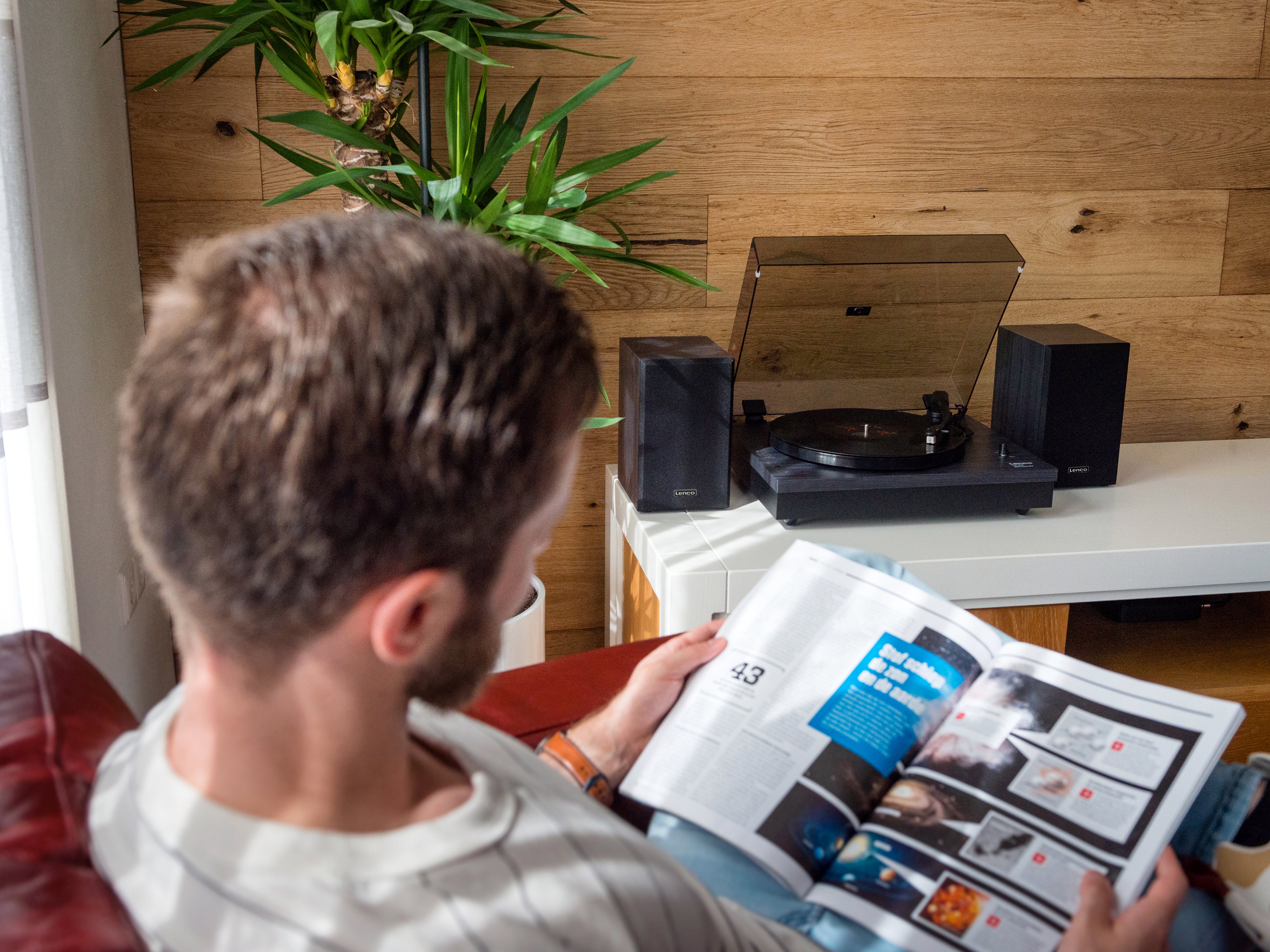 LENCO LS-300BK - Platenspeler met Bluetooth® en twee externe speakers - Image 18