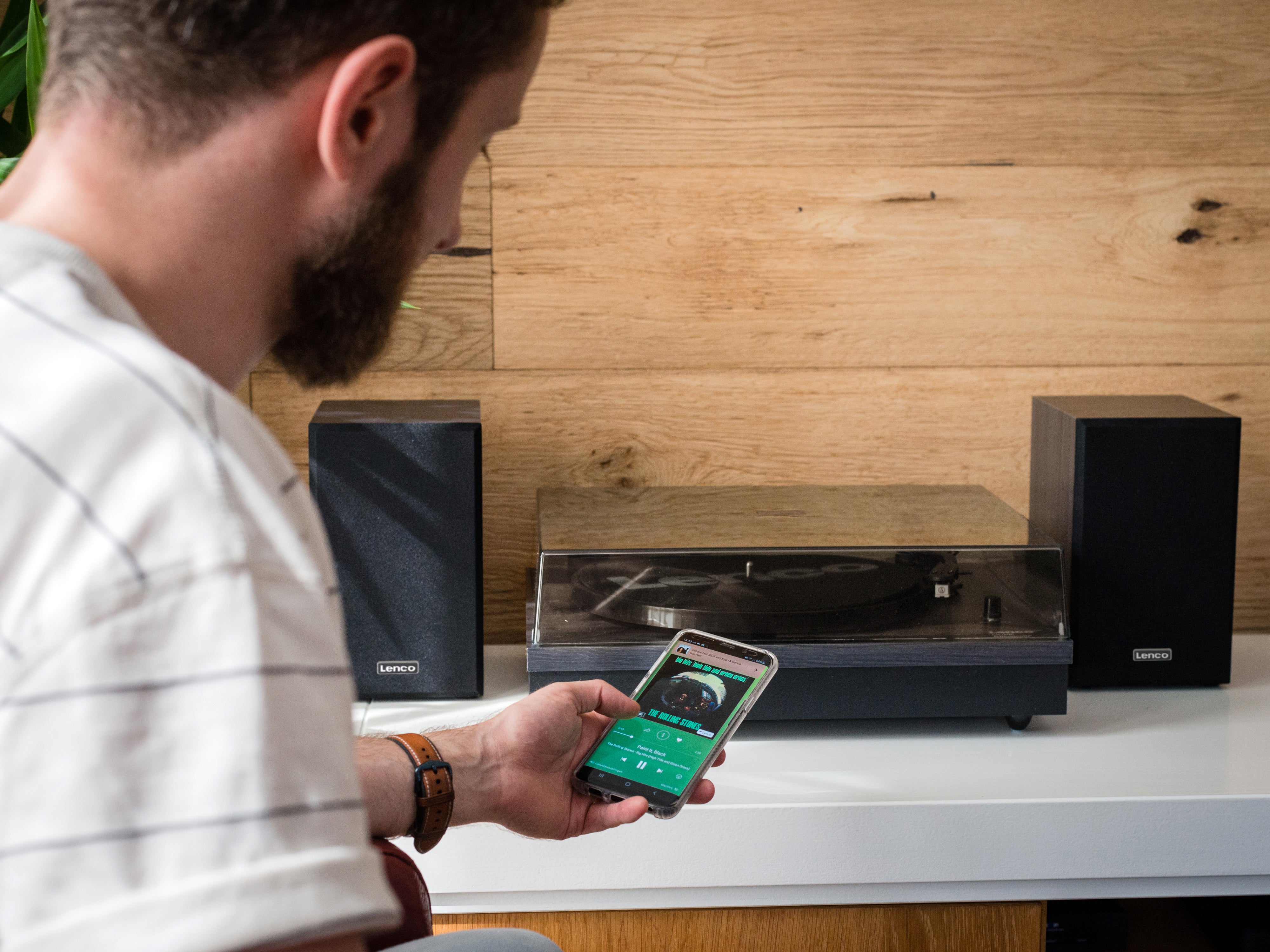 LENCO LS-300BK - Platenspeler met Bluetooth® en twee externe speakers - Image 23