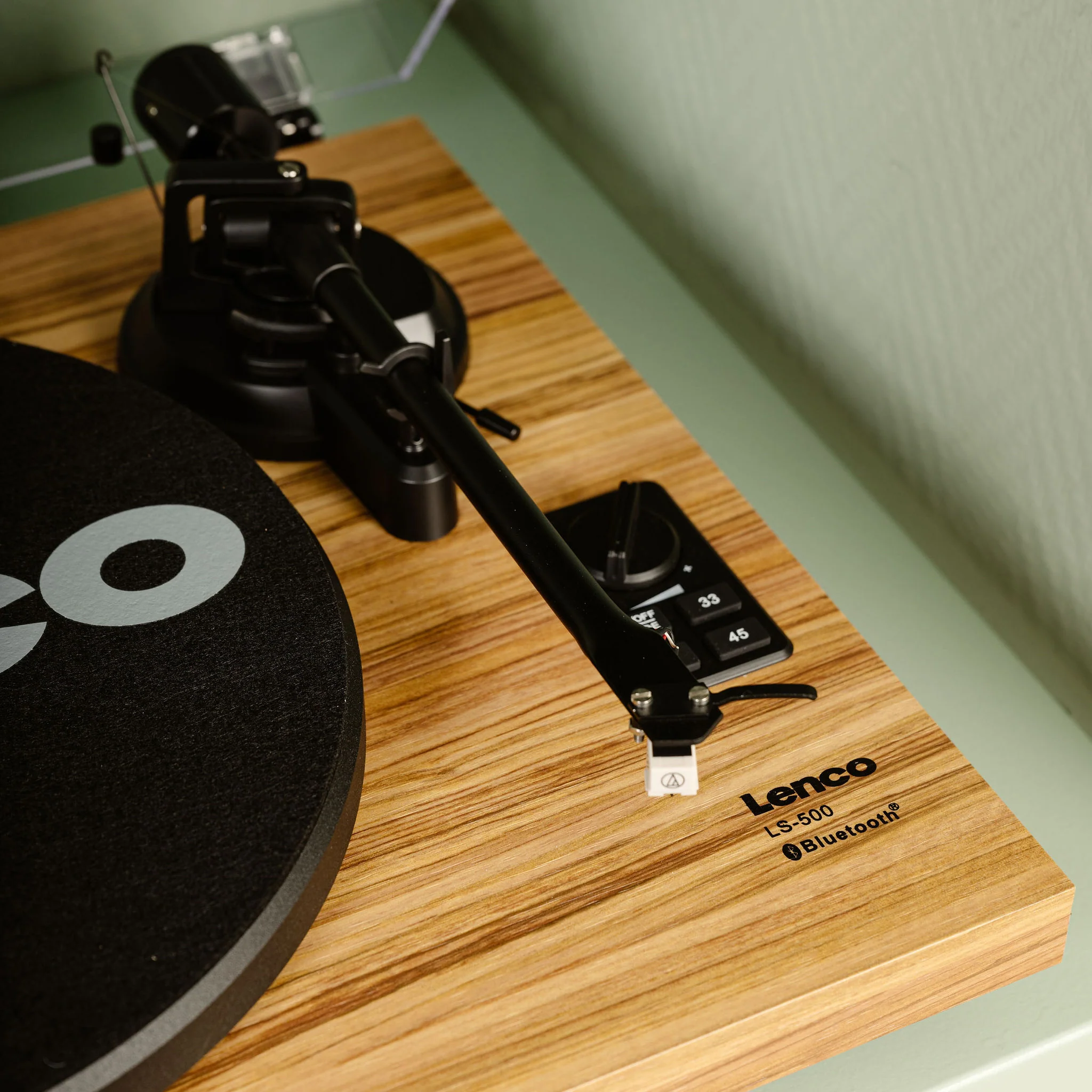 LENCO LS-500OK - Platenspeler met ingebouwde versterker en Bluetooth® plus 2 externe speakers - Hout - Image 11