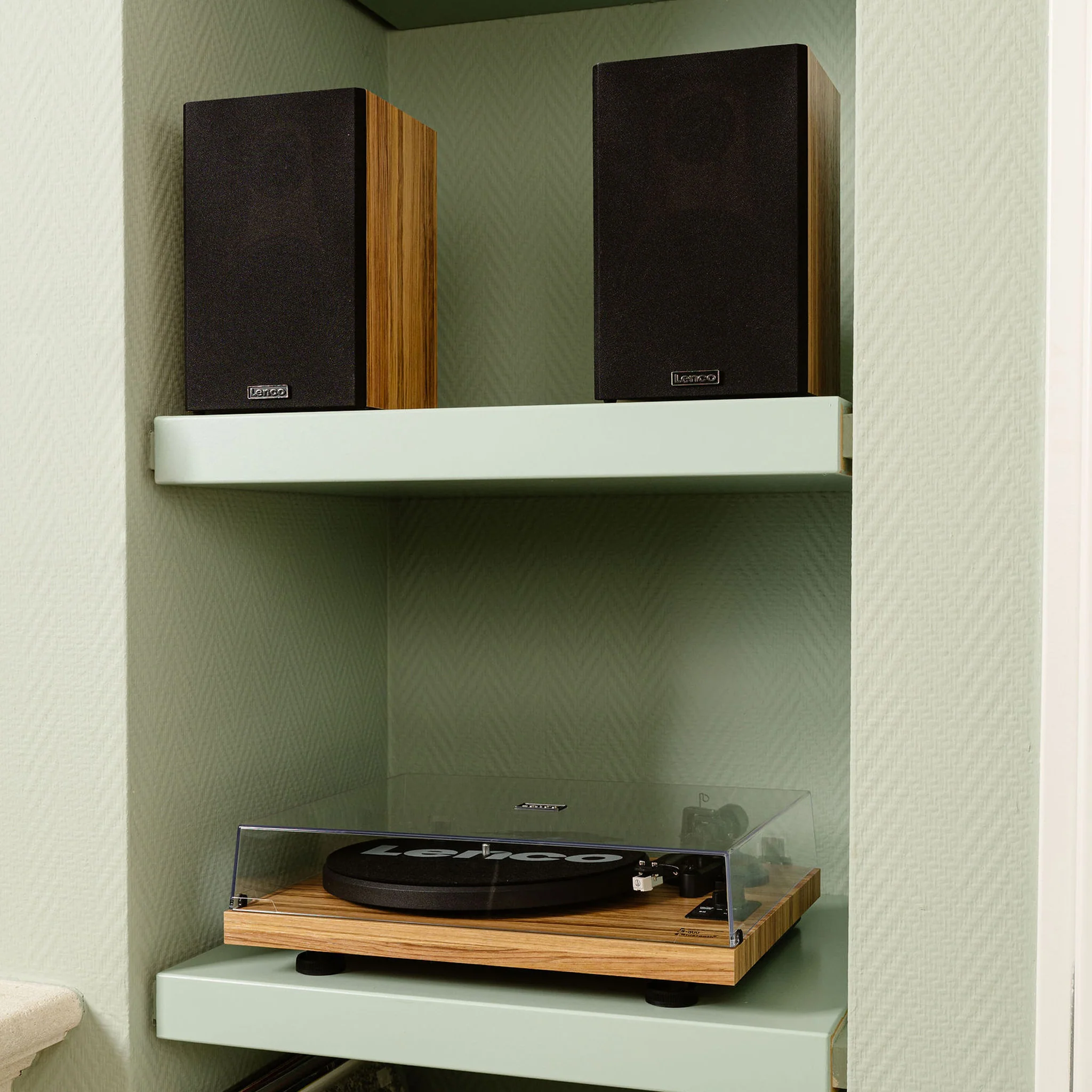 LENCO LS-500OK - Platenspeler met ingebouwde versterker en Bluetooth® plus 2 externe speakers - Hout - Image 12