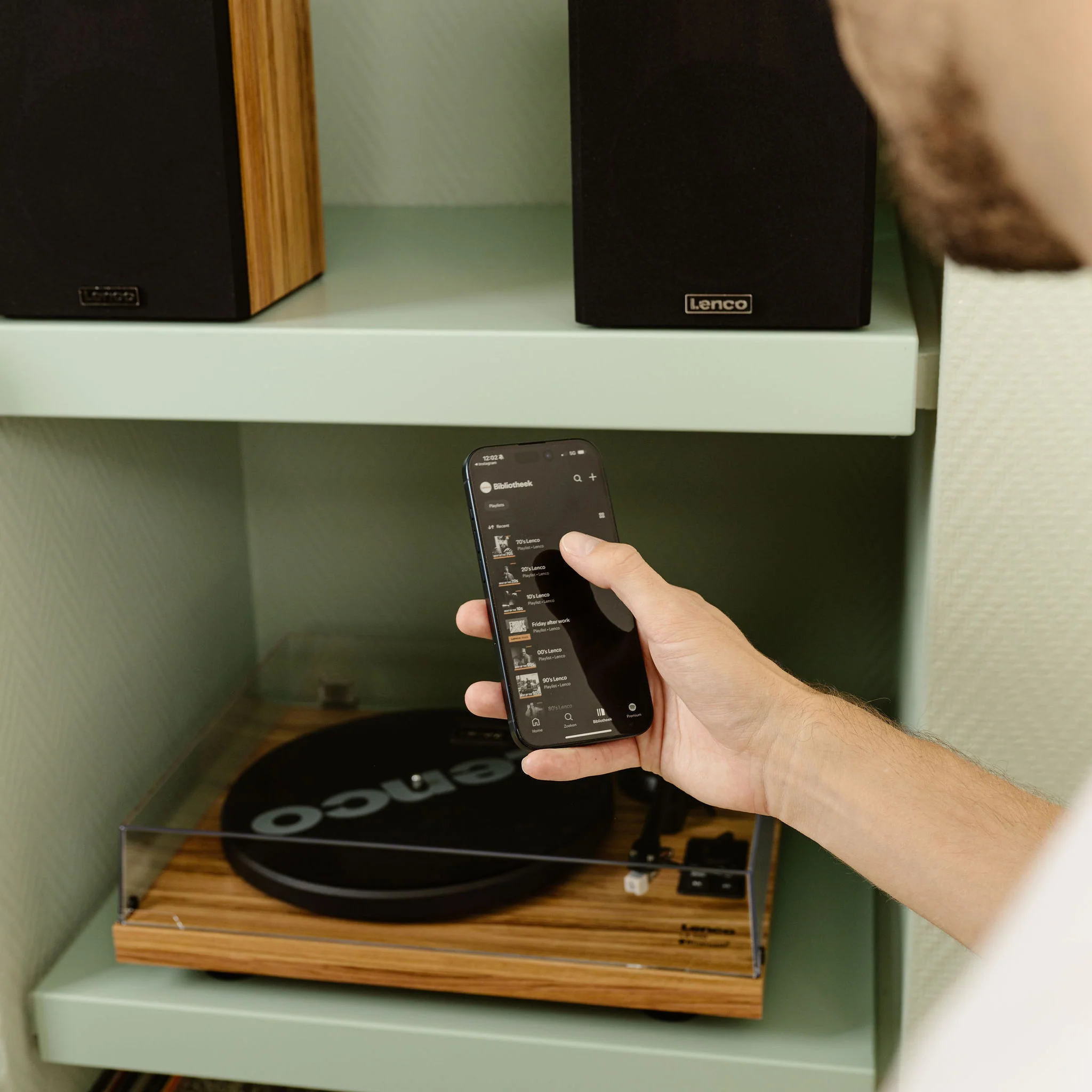 LENCO LS-500OK - Platenspeler met ingebouwde versterker en Bluetooth® plus 2 externe speakers - Hout - Image 18