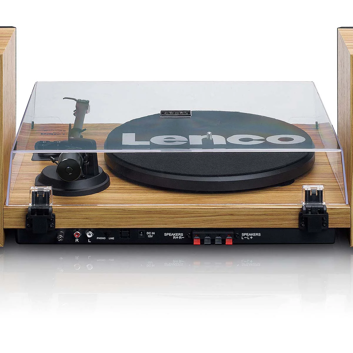 LENCO LS-500OK - Platenspeler met ingebouwde versterker en Bluetooth® plus 2 externe speakers - Hout - Image 6