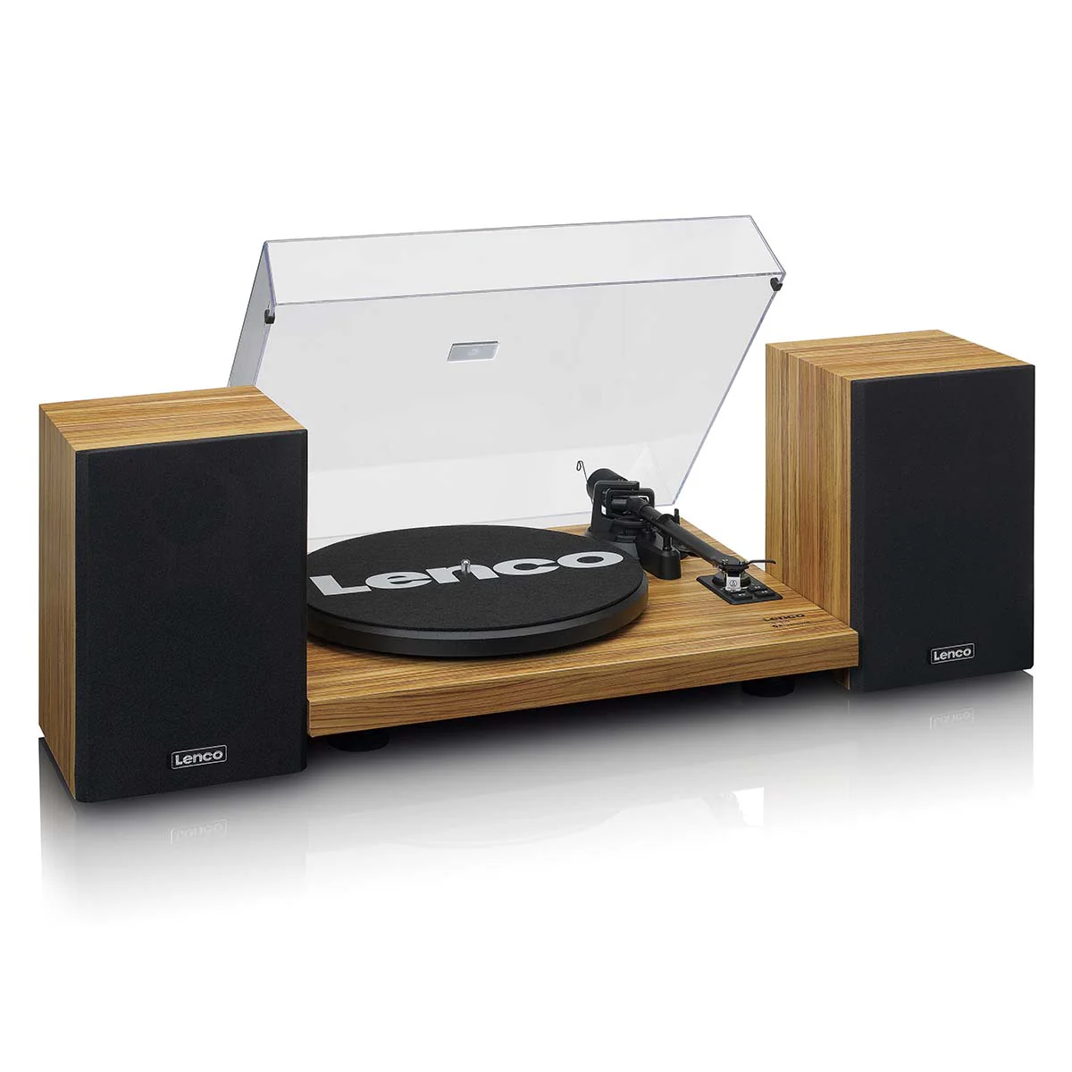 LENCO LS-500OK - Platenspeler met ingebouwde versterker en Bluetooth® plus 2 externe speakers - Hout - Image 7