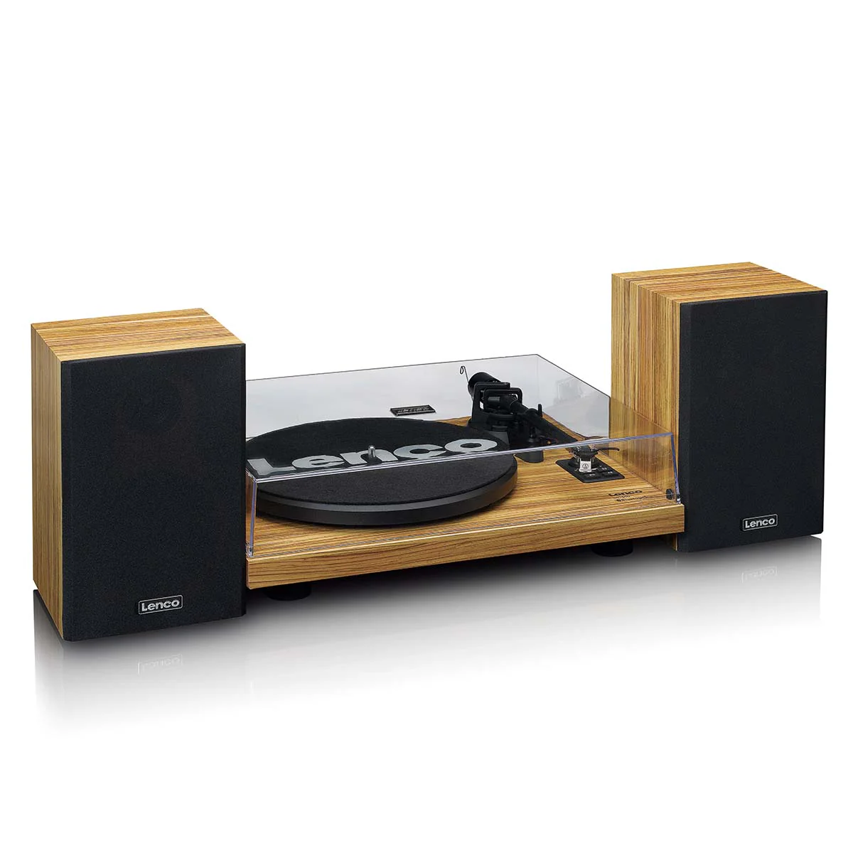 LENCO LS-500OK - Platenspeler met ingebouwde versterker en Bluetooth® plus 2 externe speakers - Hout - Image 8