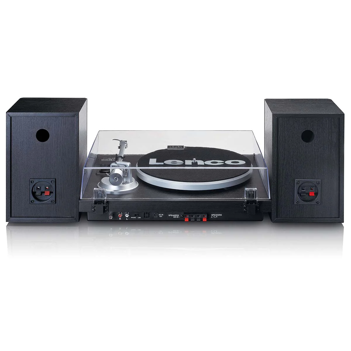 LENCO LS-500BK - Platenspeler met ingebouwde versterker en Bluetooth® plus 2 externe speakers - Image 6