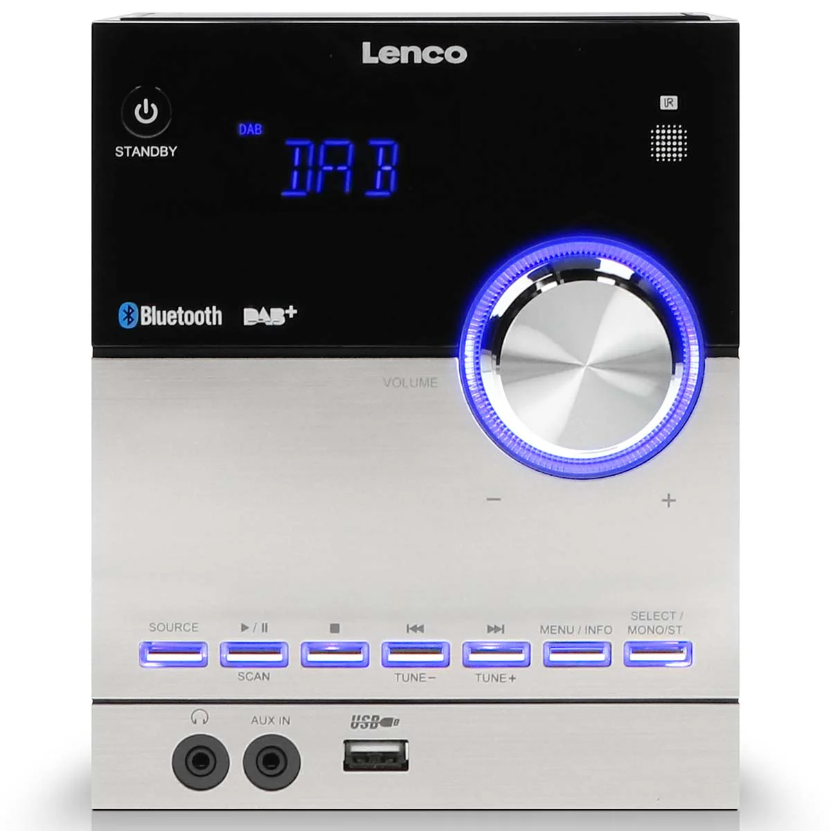 LENCO MC-150 - Stereo set met DAB+ FM CD en Bluetooth® en USB player - Zwart - Image 12
