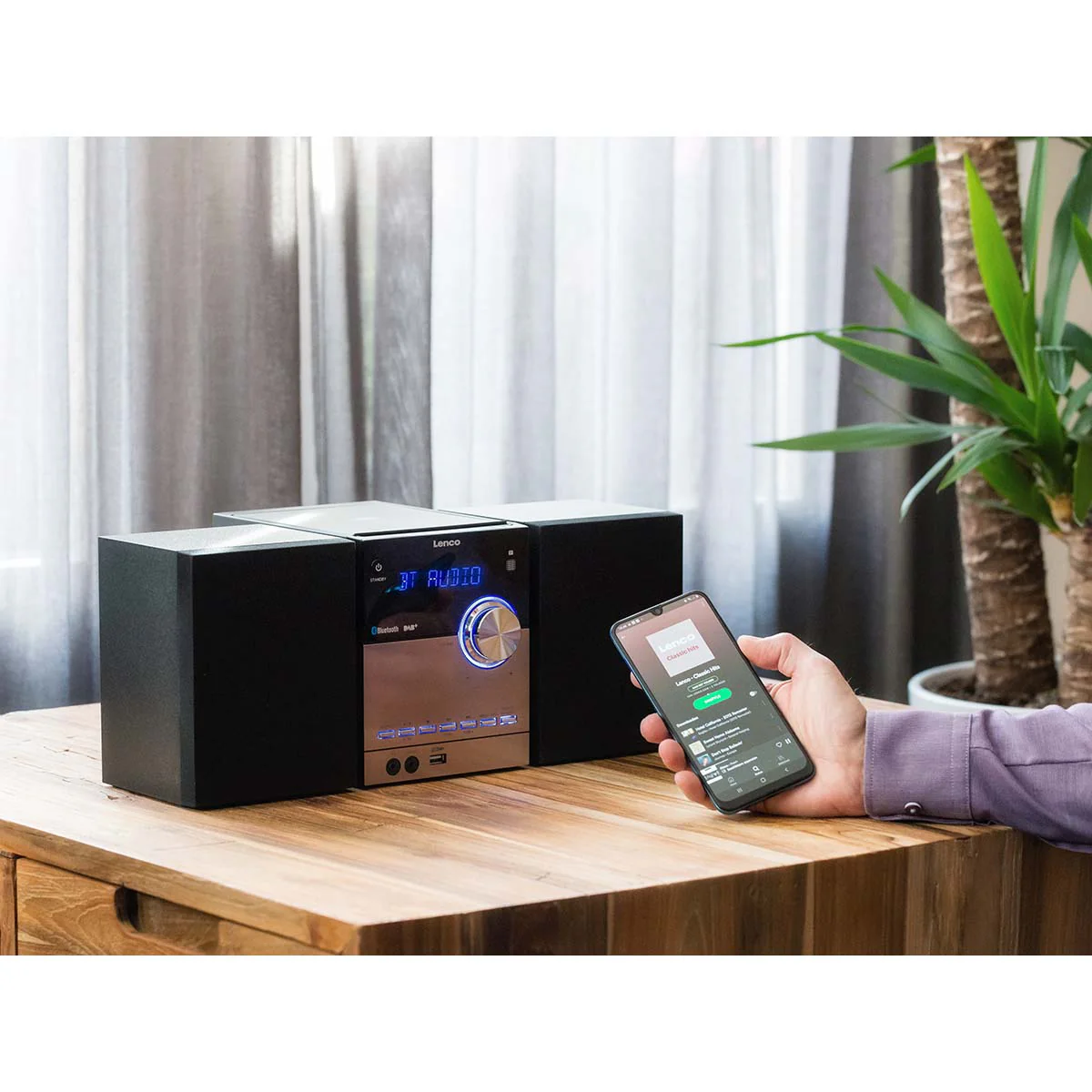 LENCO MC-150 - Stereo set met DAB+ FM CD en Bluetooth® en USB player - Zwart - Image 14