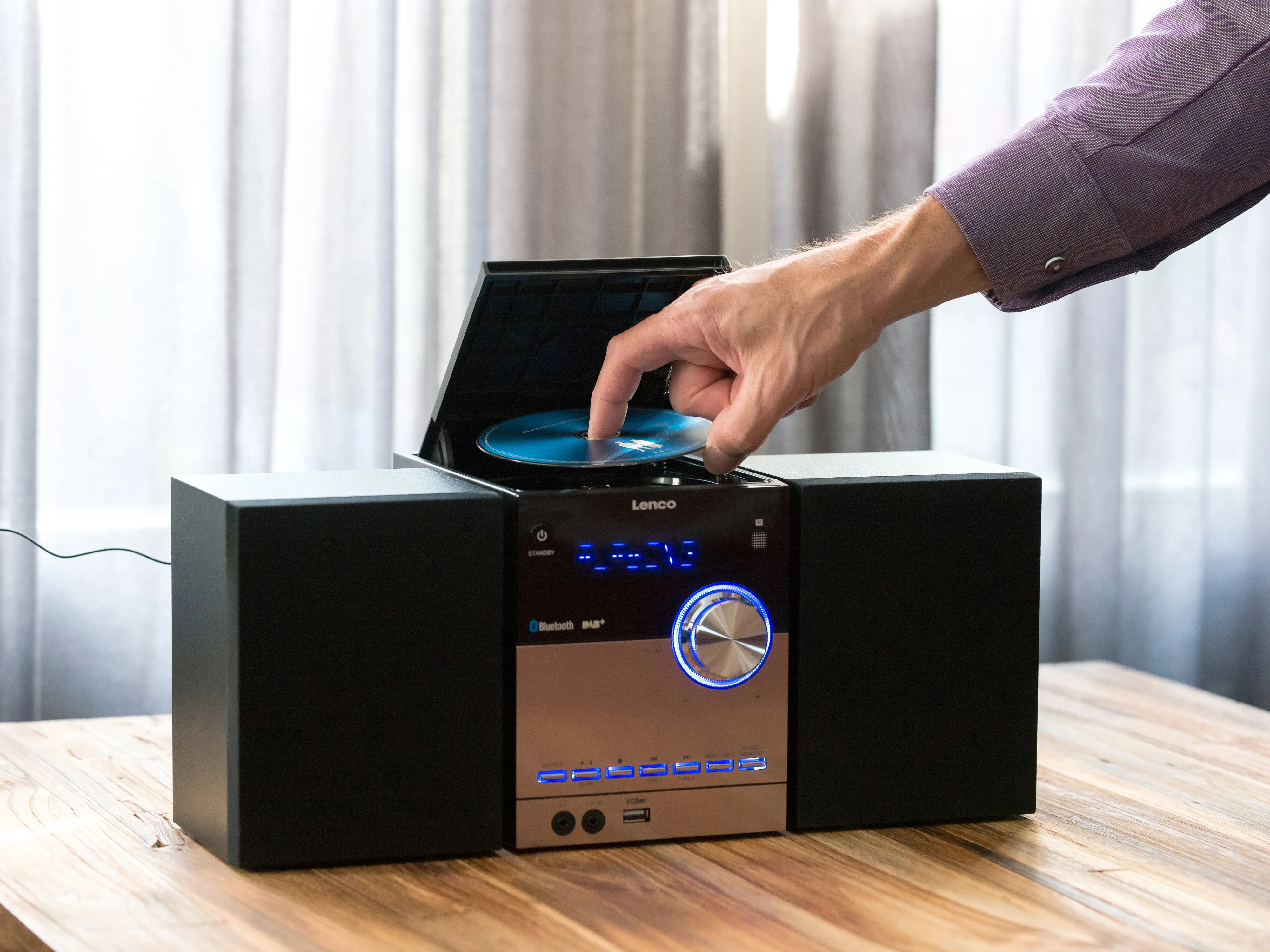 LENCO MC-150 - Stereo set met DAB+ FM CD en Bluetooth® en USB player - Zwart - Image 17