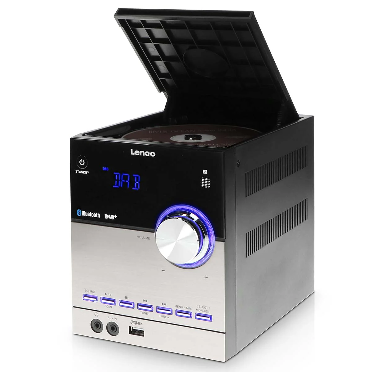 LENCO MC-150 - Stereo set met DAB+ FM CD en Bluetooth® en USB player - Zwart - Image 4